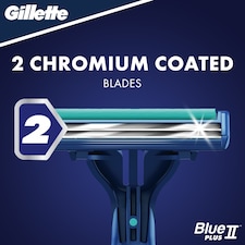 Gillette Blue II Plus Slalom Men's Disposable Razors 8 Pack thumbnail 5