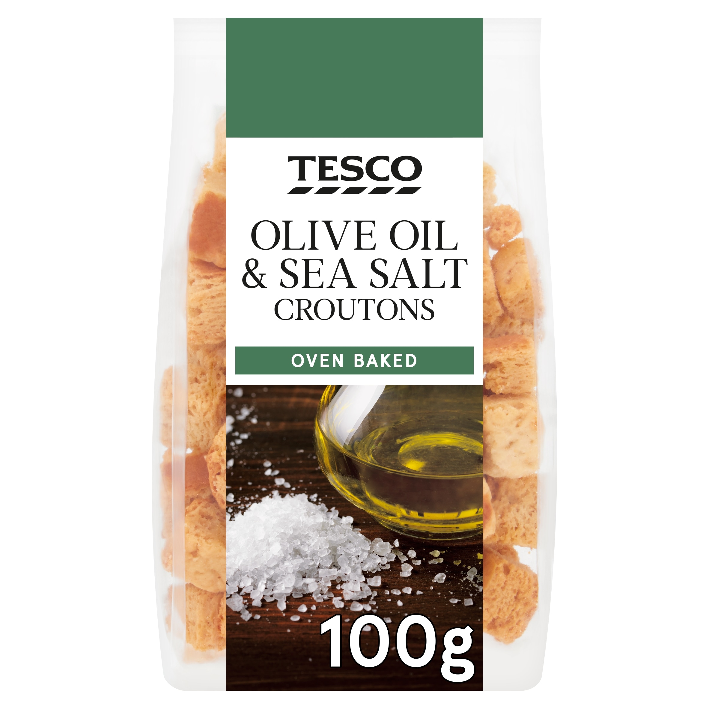 Tesco Olive Oil & Sea Salt Croutons 100G