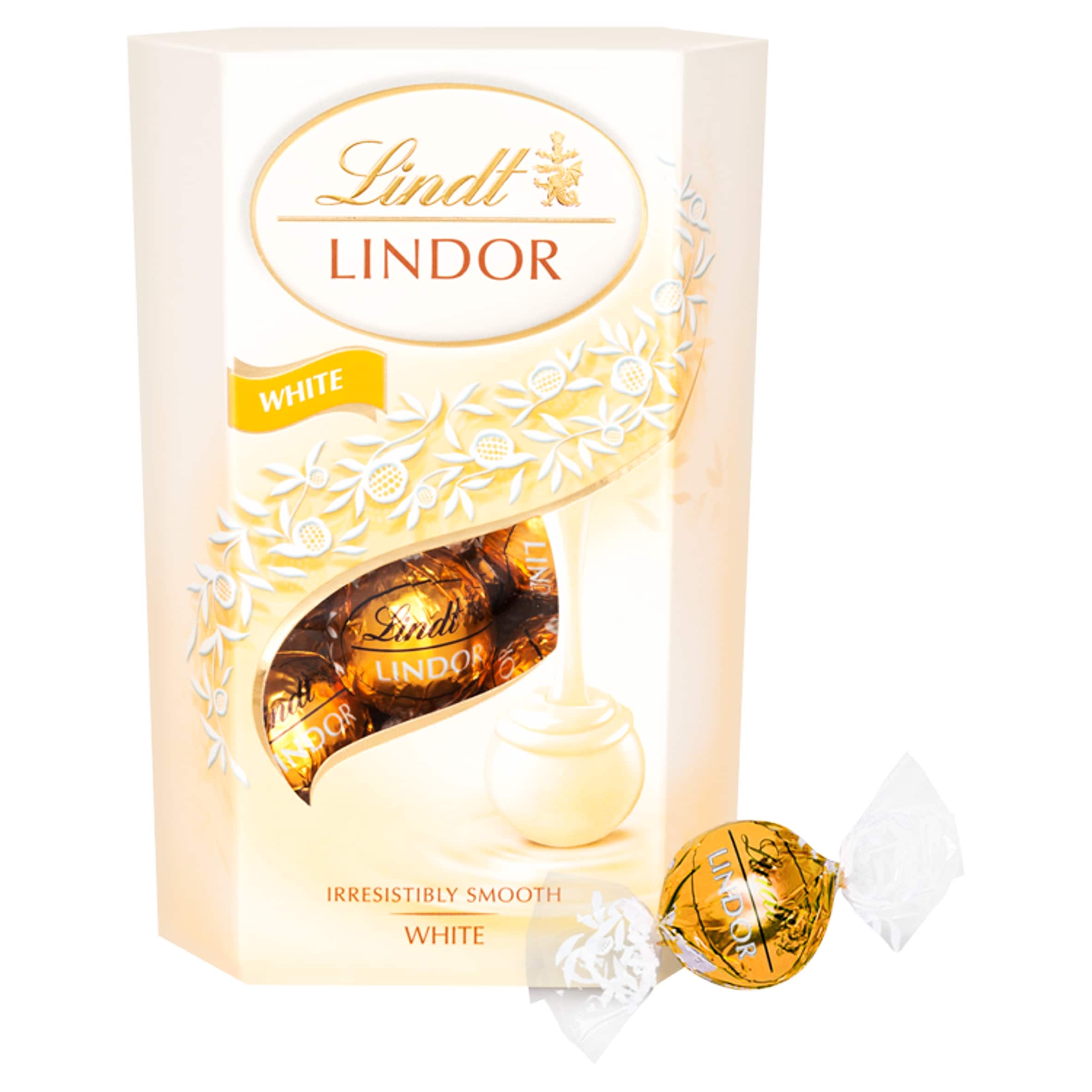 Lindt Lindor White Chocolate Truffles Box 200g thumbnail 2