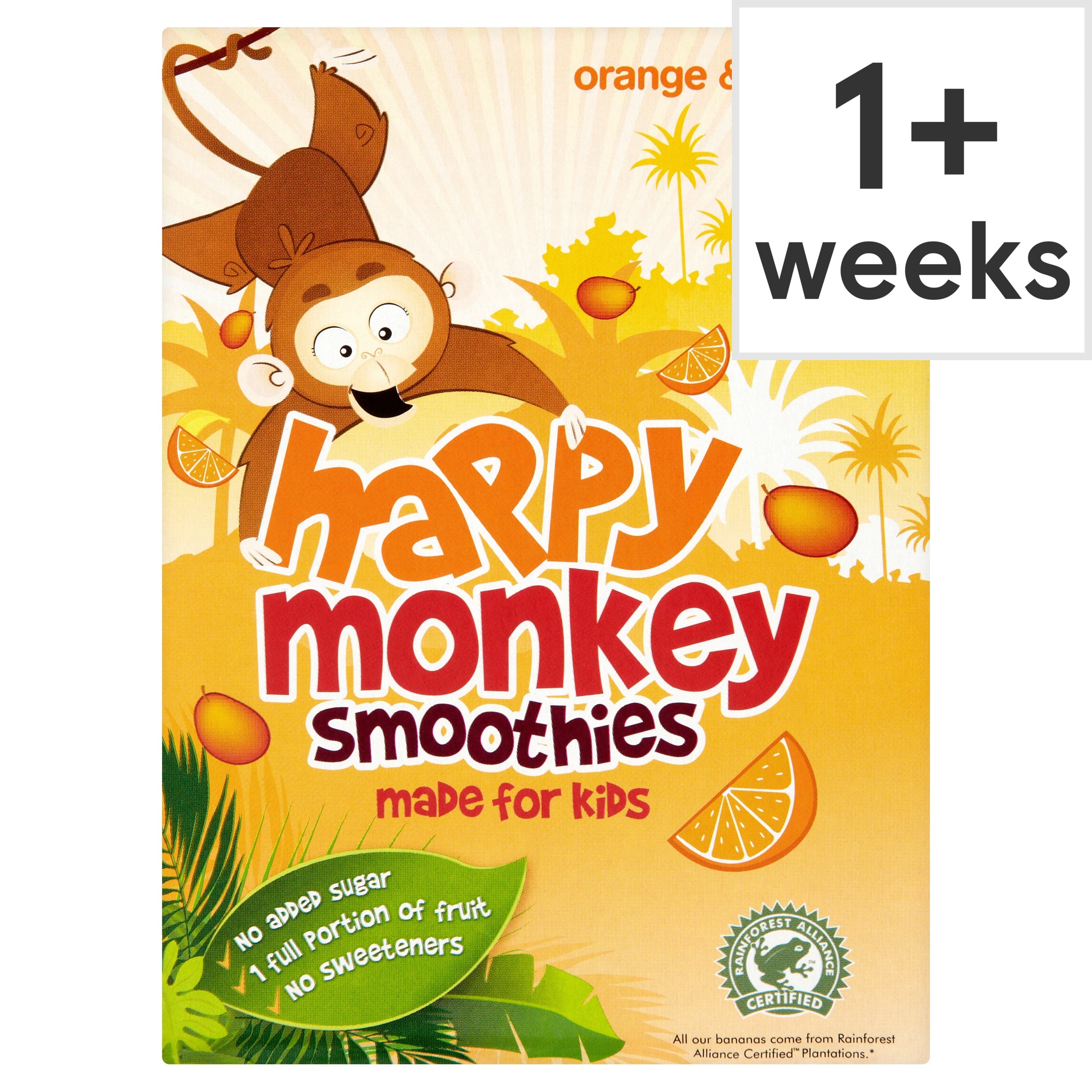 Happy Monkey Orange & Mango Kids Smoothie