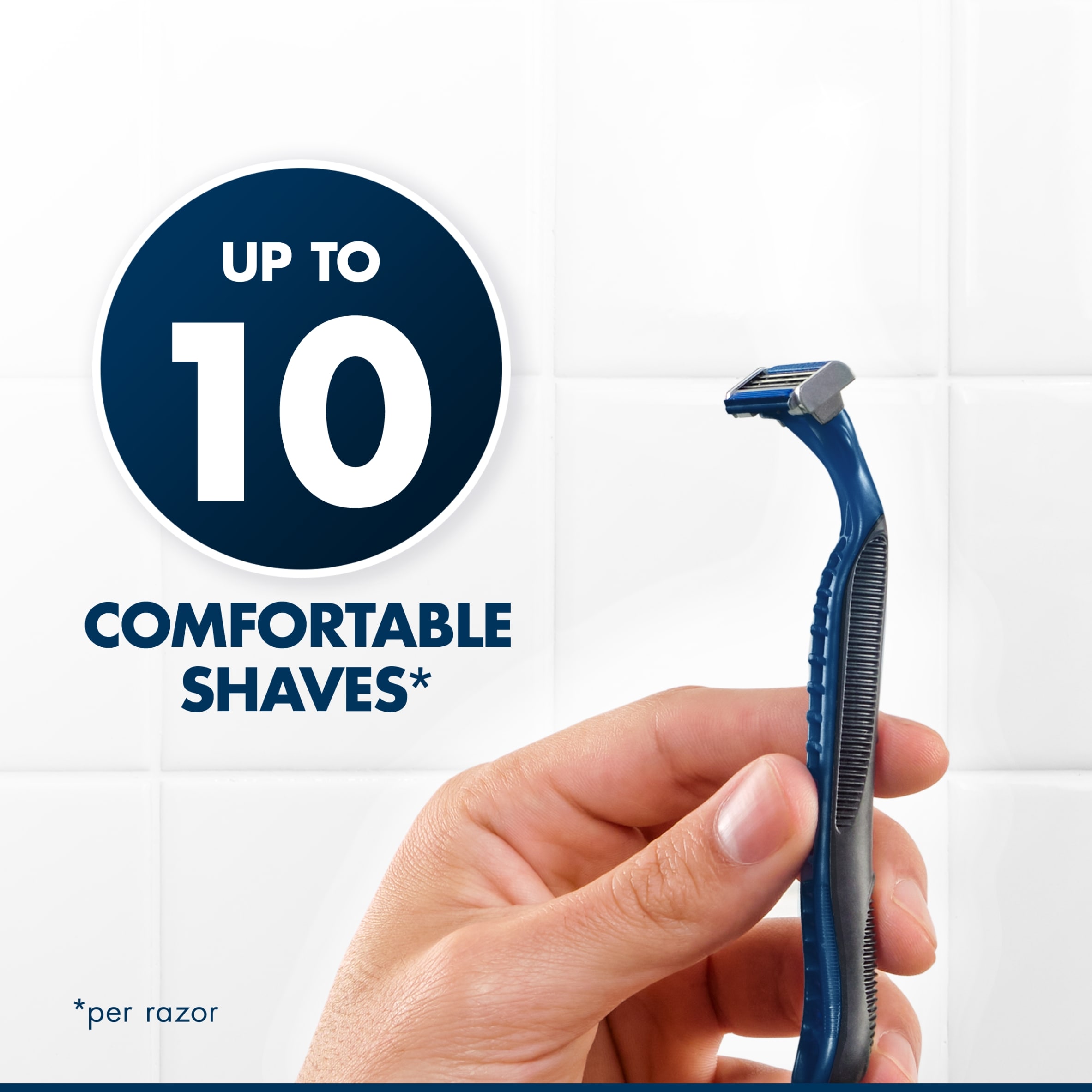 Gillette Blue 3 Disposable Men's Razors 4 Pack thumbnail 4