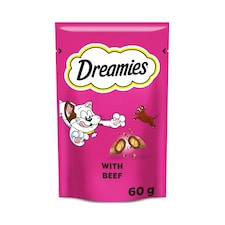 Dreamies Cat Treat Biscuits with Beef 60g