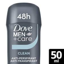 Dove Men+Care Clean Comfort 48h Antiperspirant Deodorant Stick 50ml