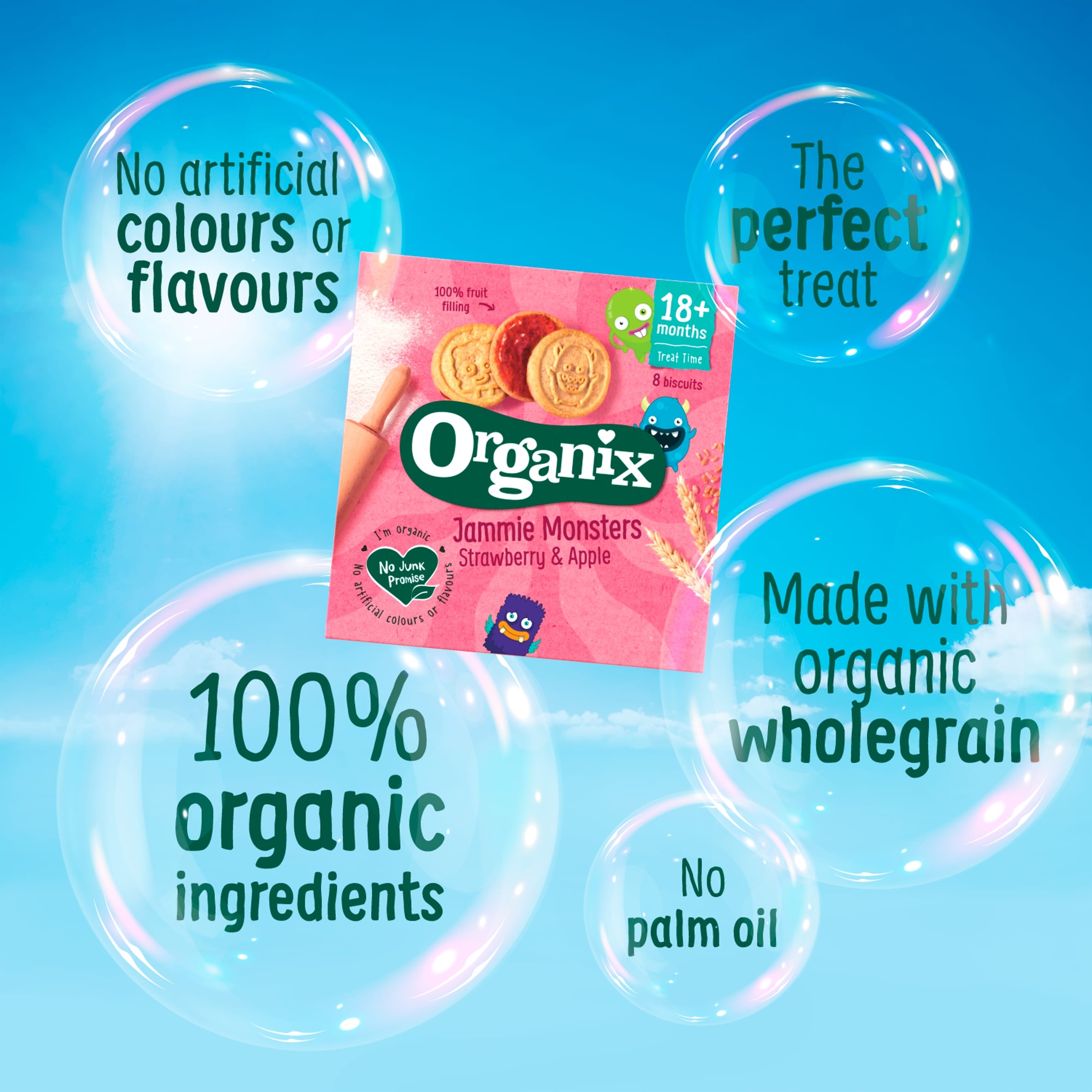 Organix Farm Animal Biscuits 100g thumbnail 2