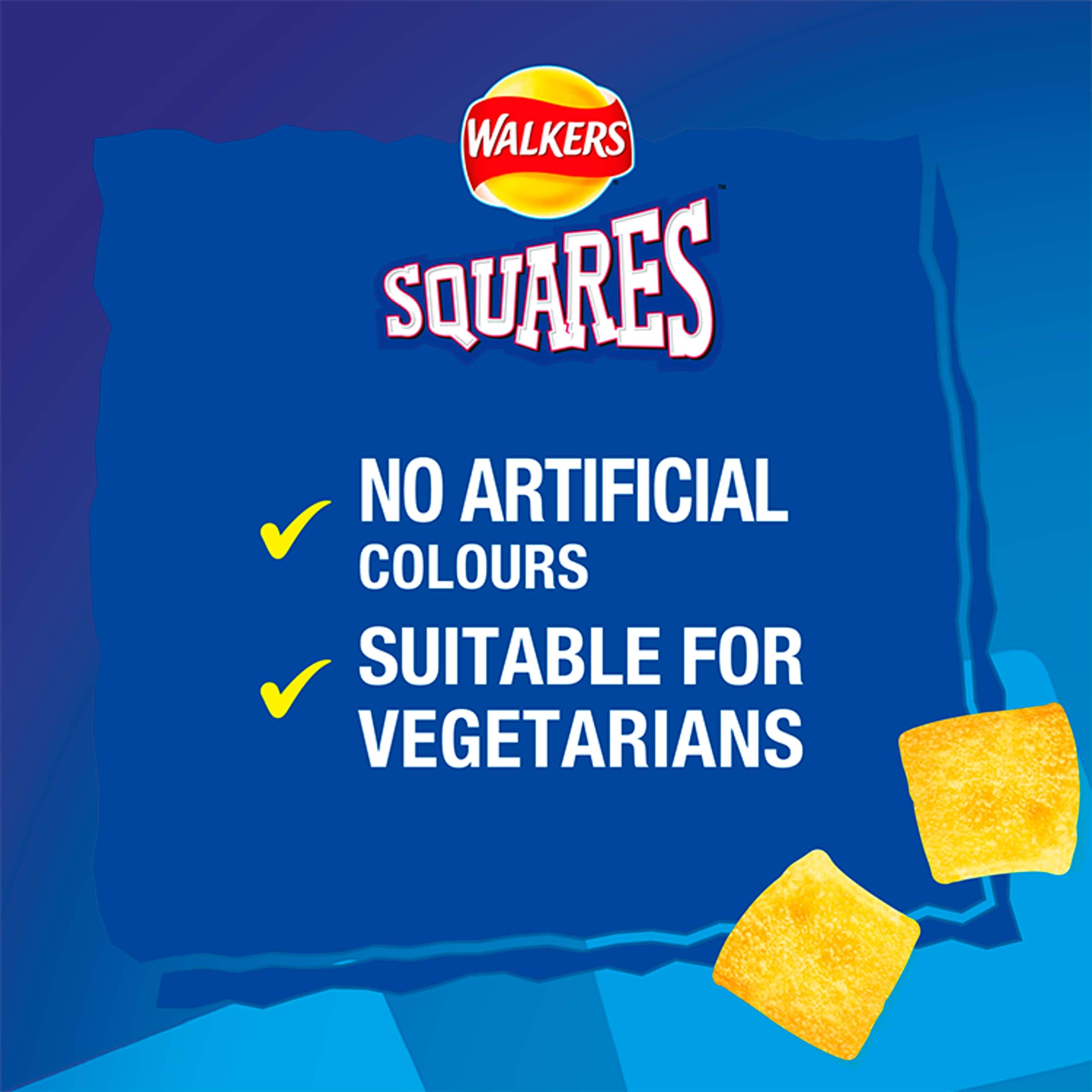 Walkers Squares Snacks Variety Multipack Crisps 6x22g thumbnail 3