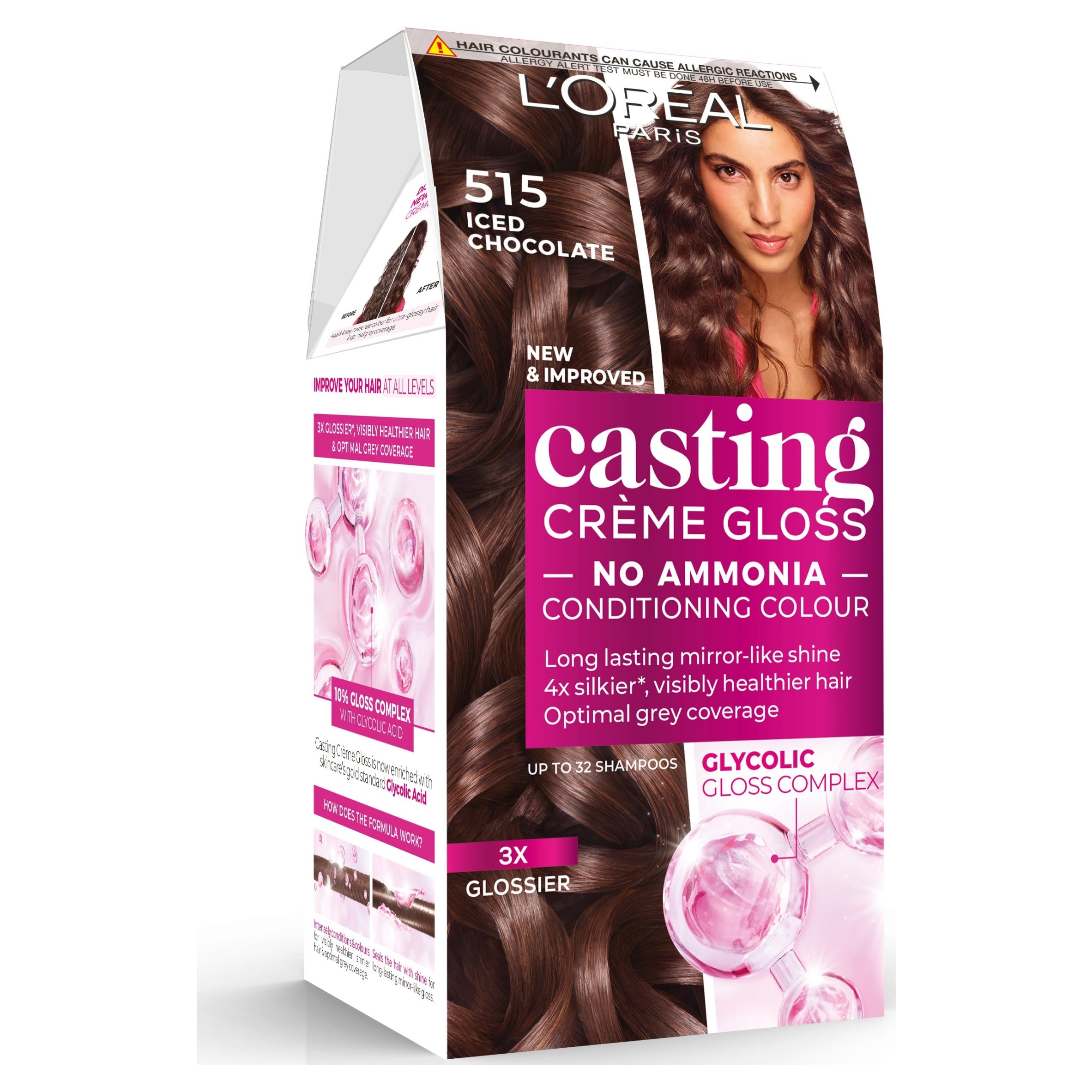 L'Oreal Casting Creme Gloss 515 Chocolate Truffle Brown Semi Permanent Hair Dye