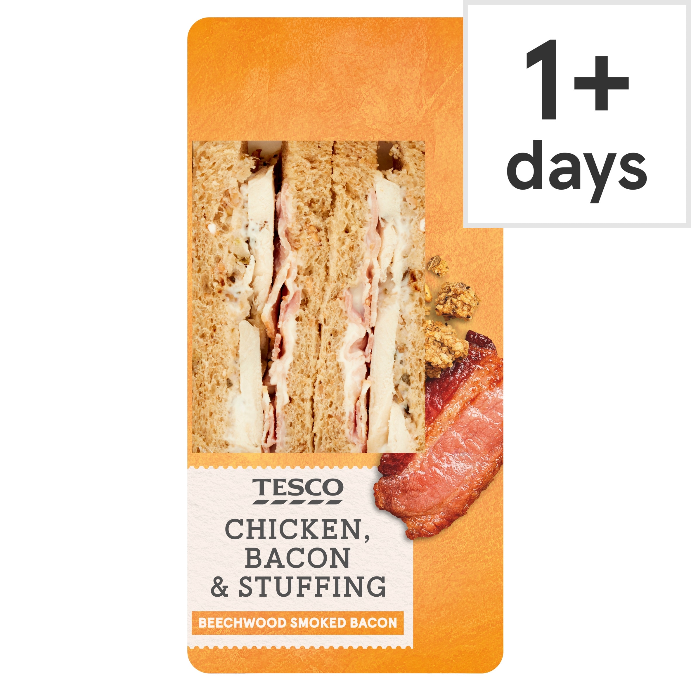 Tesco Chicken, Bacon & Stuffing Sandwich