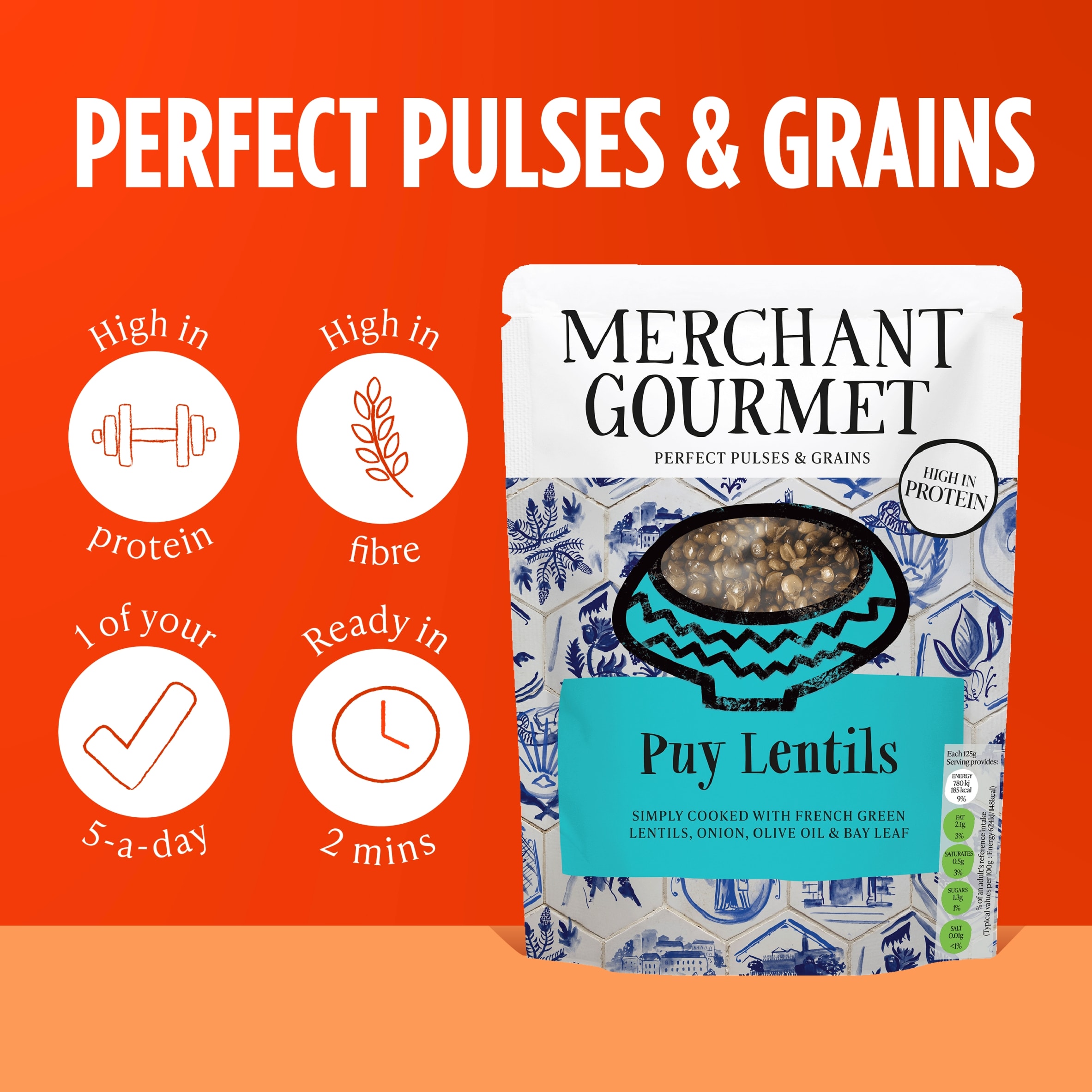 Merchant Gourmet Puy Lentils Ready To Eat 250G thumbnail 3