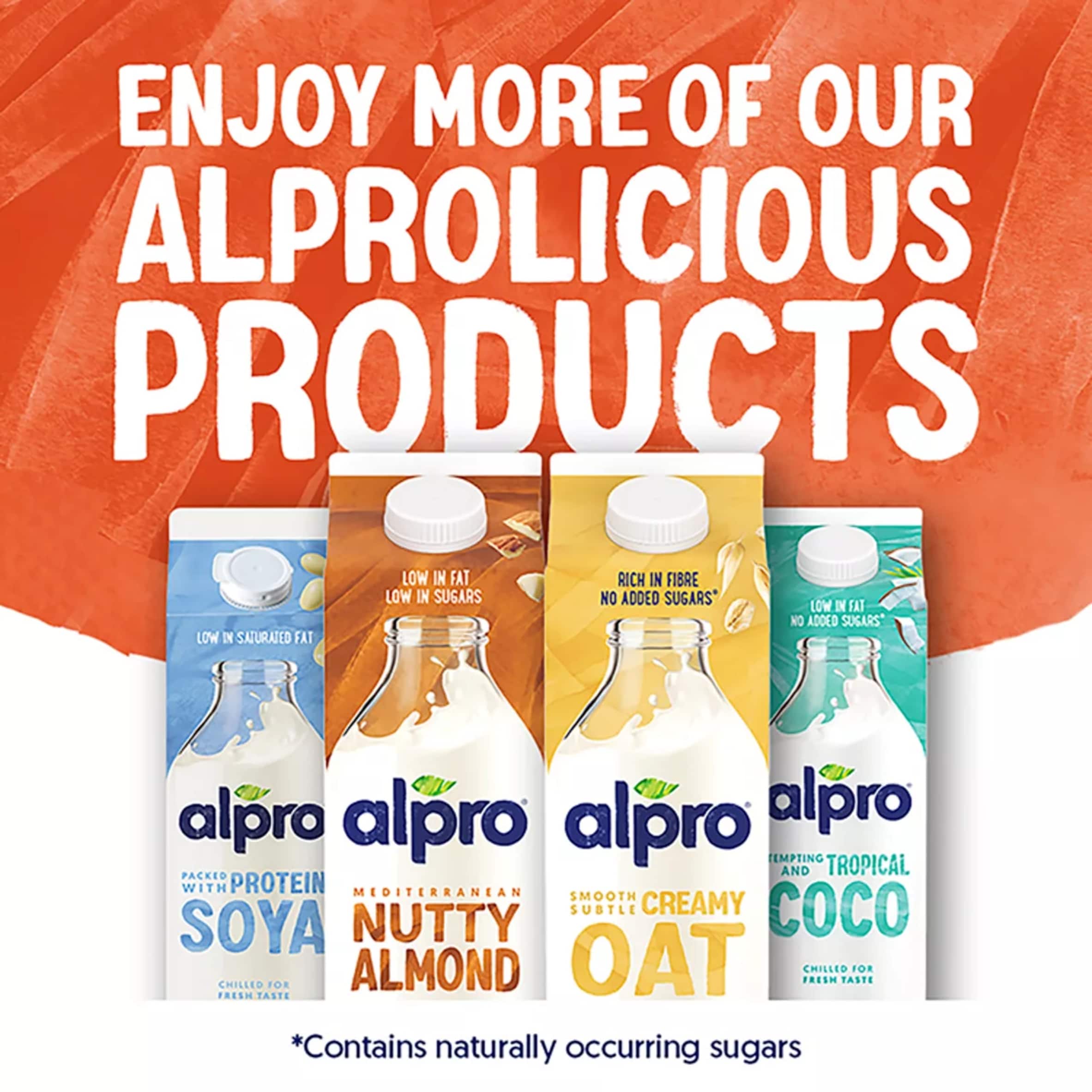 Alpro Soya No Sugar Chilled Dairy Free Drink 1L thumbnail 5