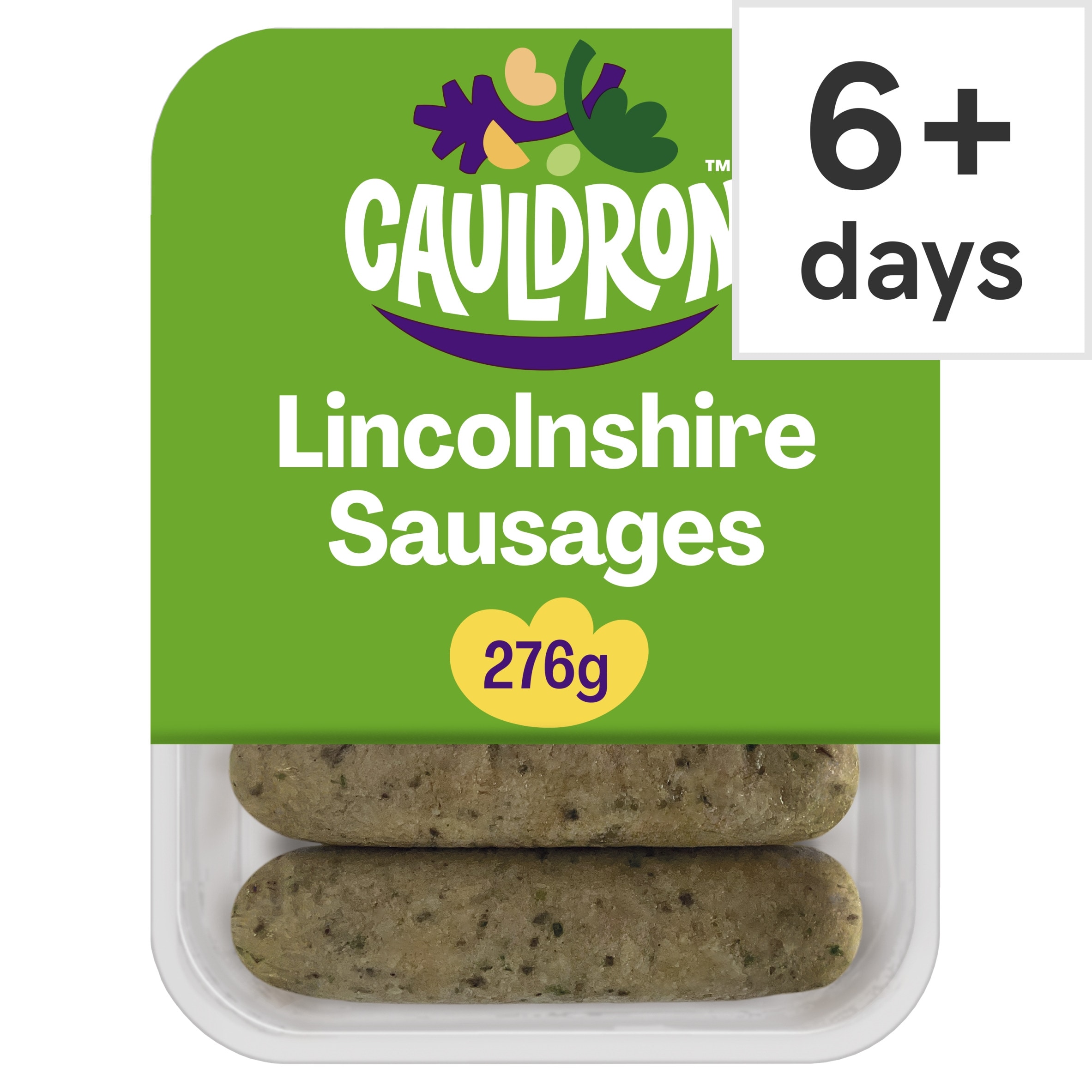 Cauldron Lincolnshire Vegan Sausages x6 276g