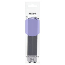Tesco Beauty Professional Nail Files 2 Pack