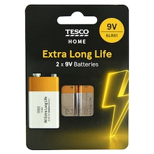 Tesco Extra Long Life 9V 2 Pack