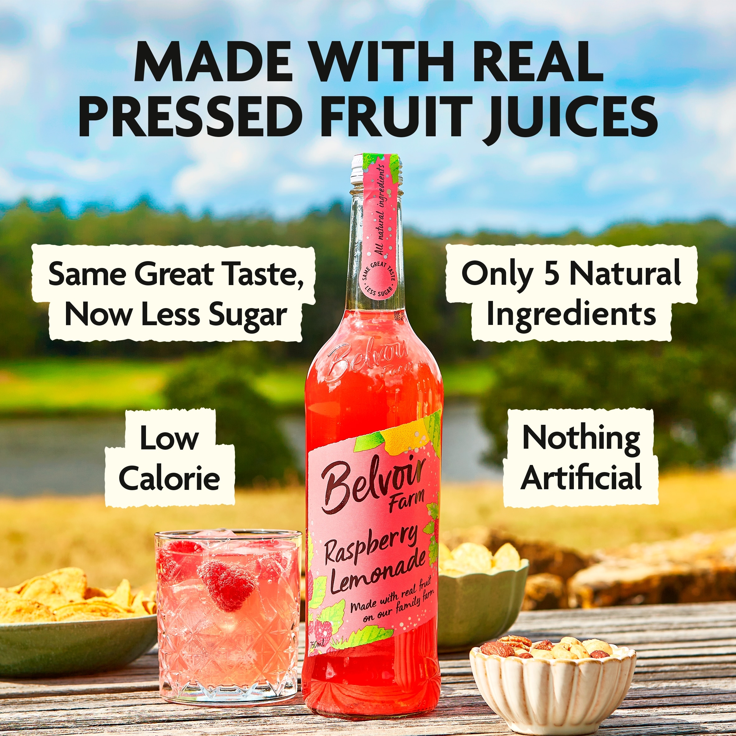 Belvoir Raspberry Lemonade 75Cl (L thumbnail 3