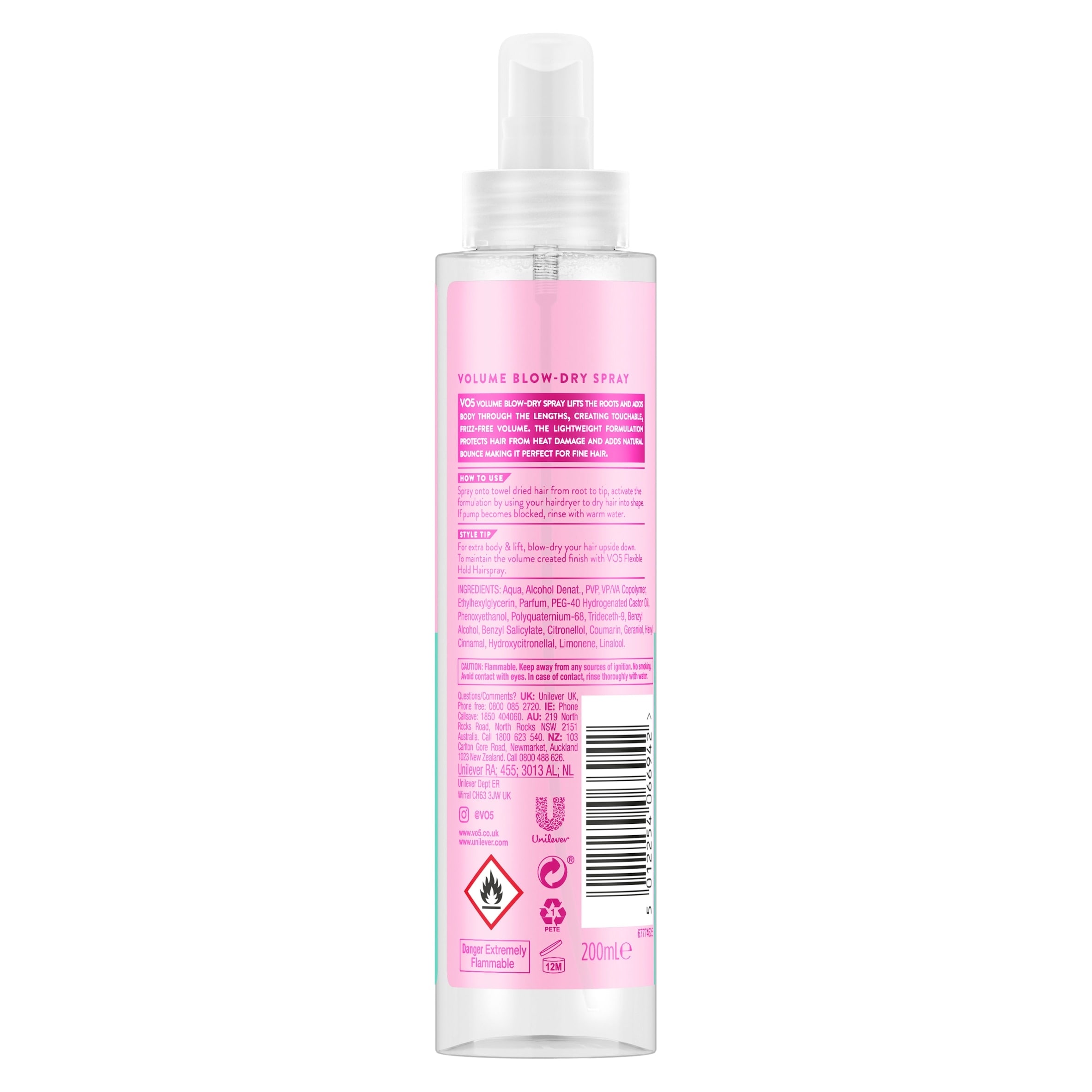 Vo5 Plump It Up Amplifying Blow Dry Lotion 200Ml thumbnail 2