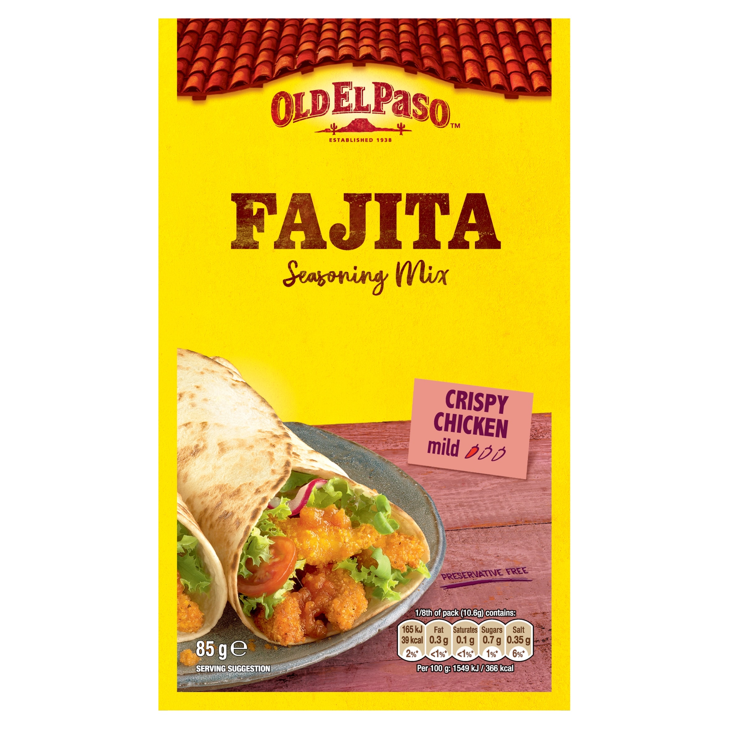Old El Paso Crispy Chicken Fajita Seasoning Mix