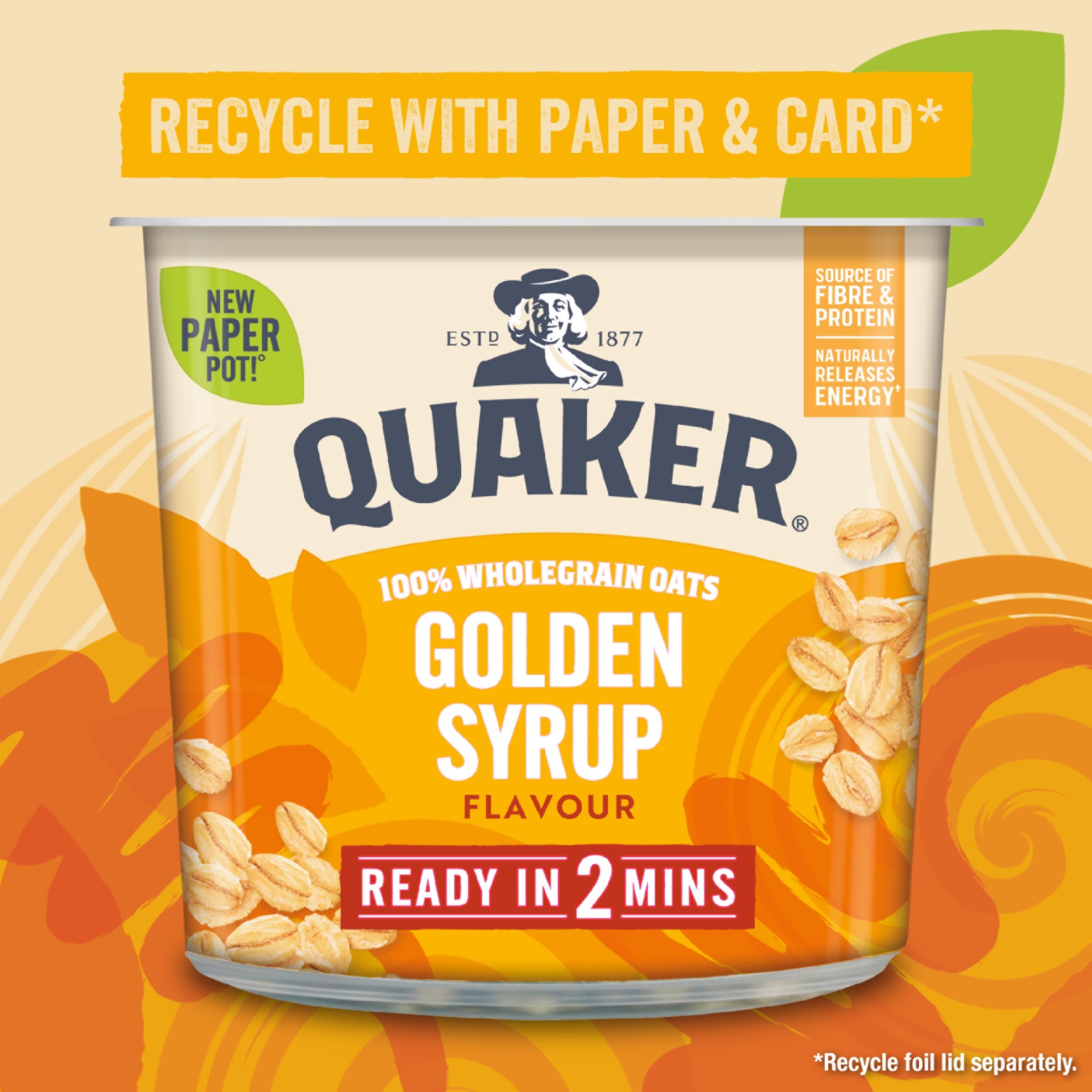 Quaker Oat So Simple Golden Syrup Porridge Pot 57g thumbnail 2
