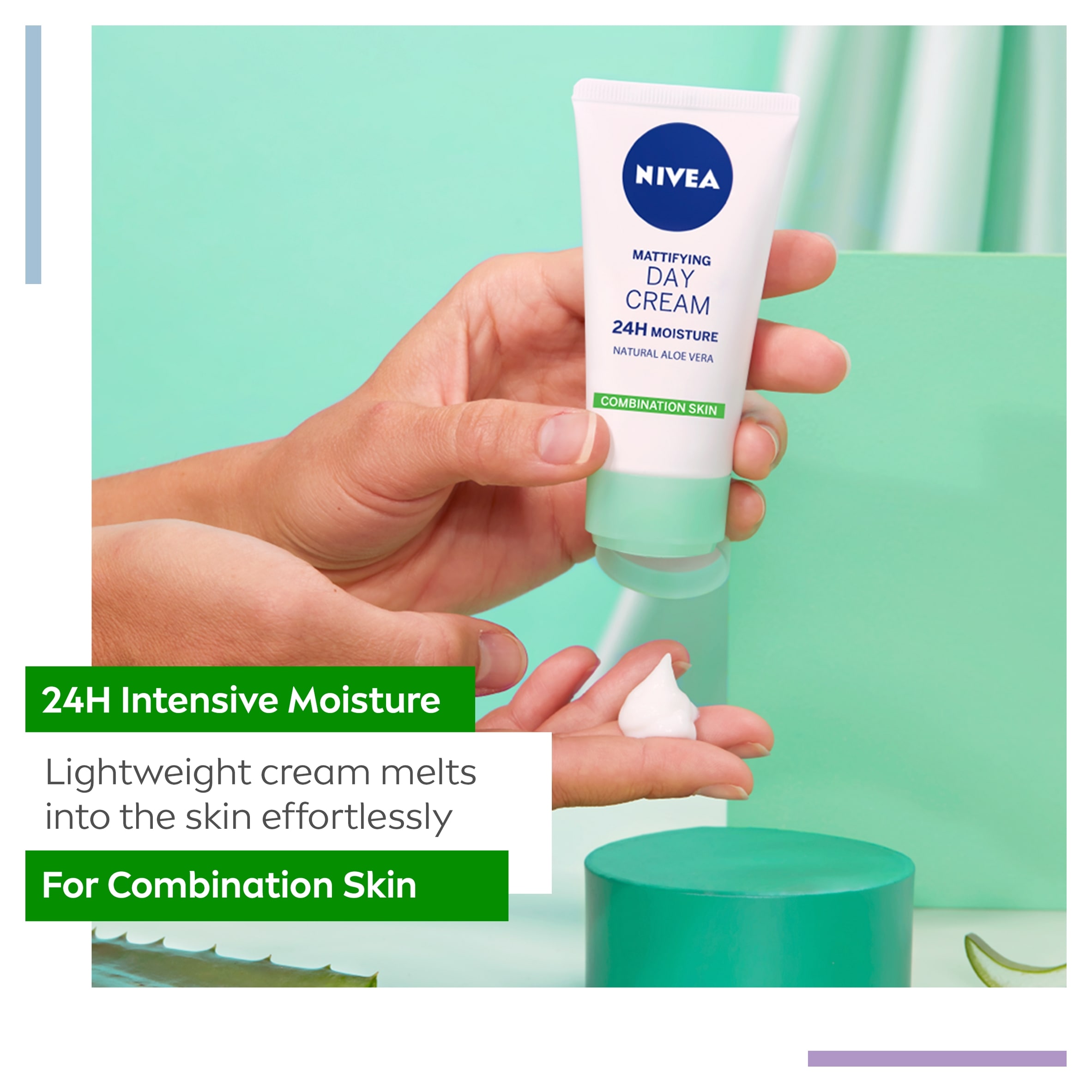 NIVEA Mattifying Day Cream Moisturiser Combination Skin 50ml thumbnail 3