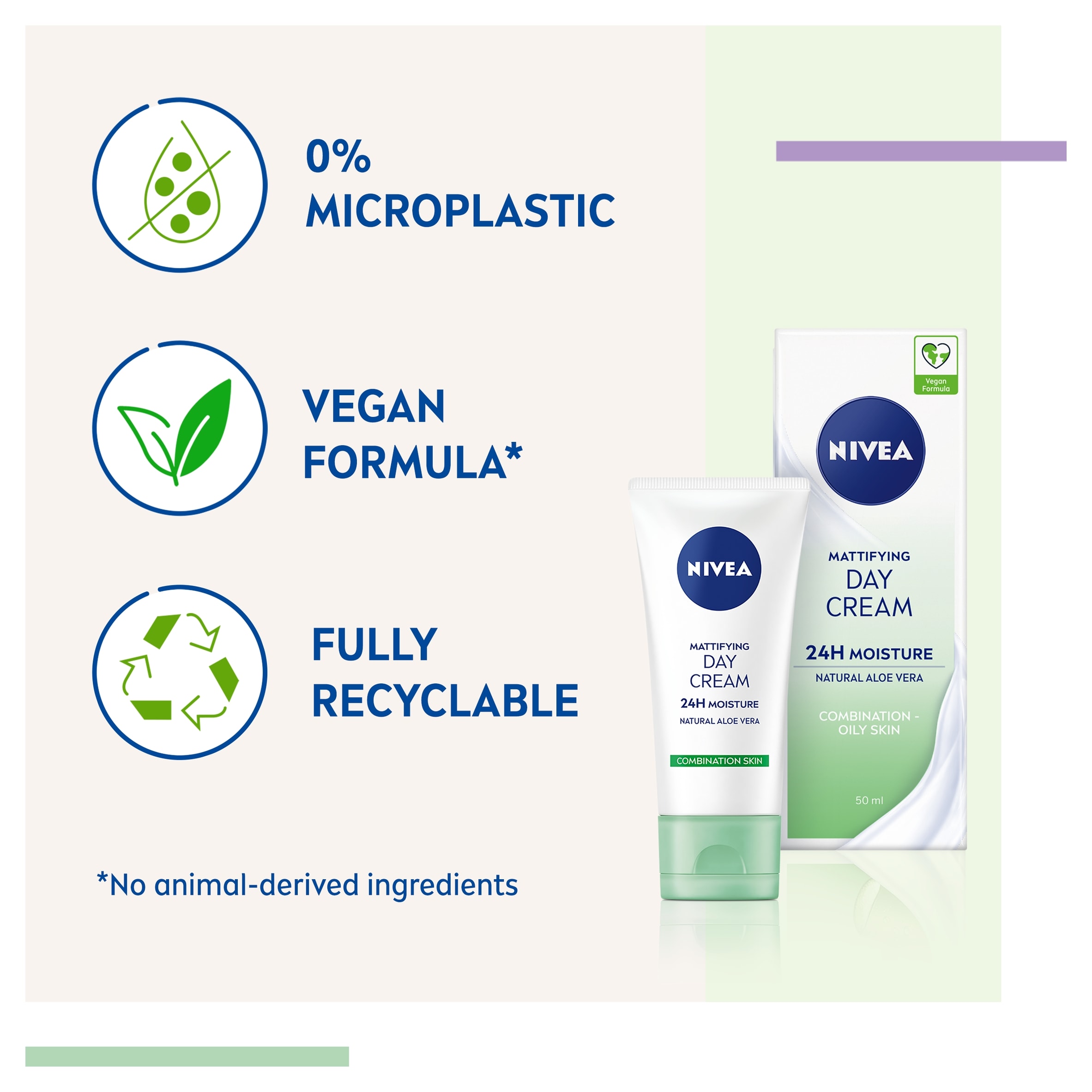 NIVEA Mattifying Day Cream Moisturiser Combination Skin 50ml thumbnail 5