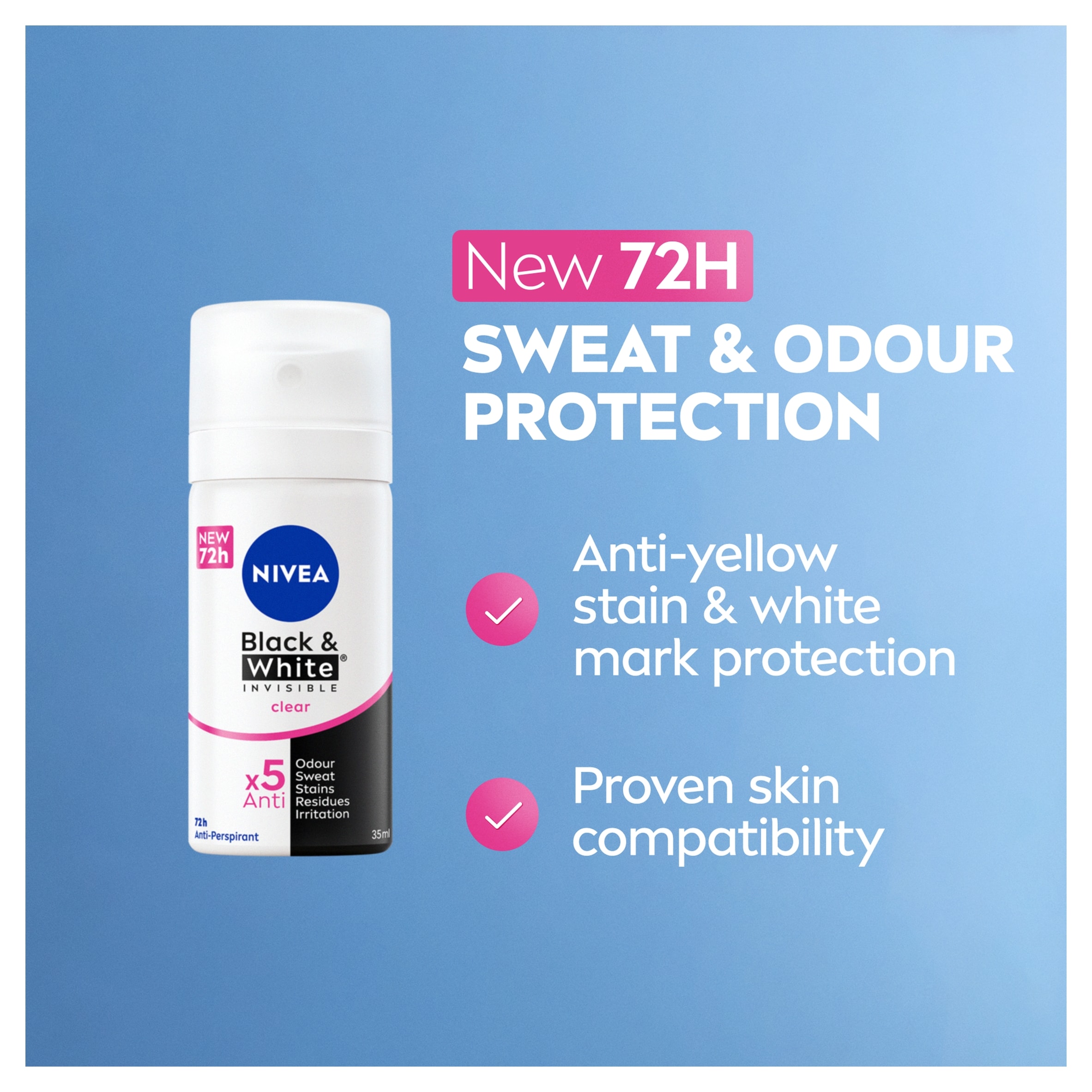 Nivea Deo Black And White 35Ml thumbnail 2
