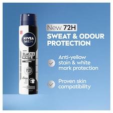 NIVEA MEN Black & White Original Anti-Perspirant Deodorant Spray 250ml thumbnail 2