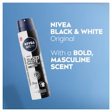 NIVEA MEN Black & White Original Anti-Perspirant Deodorant Spray 250ml thumbnail 3