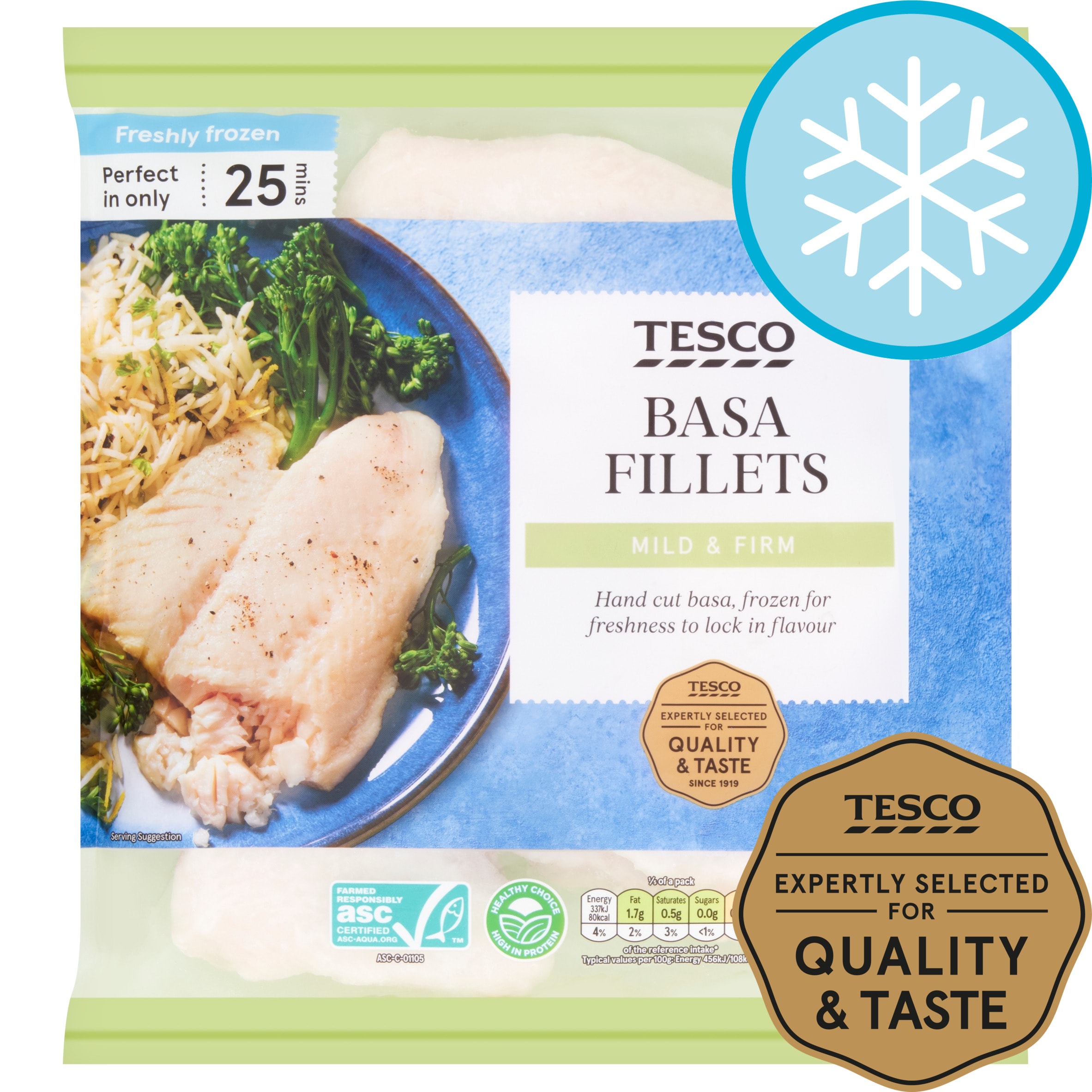 Tesco Basa Fillets 500G