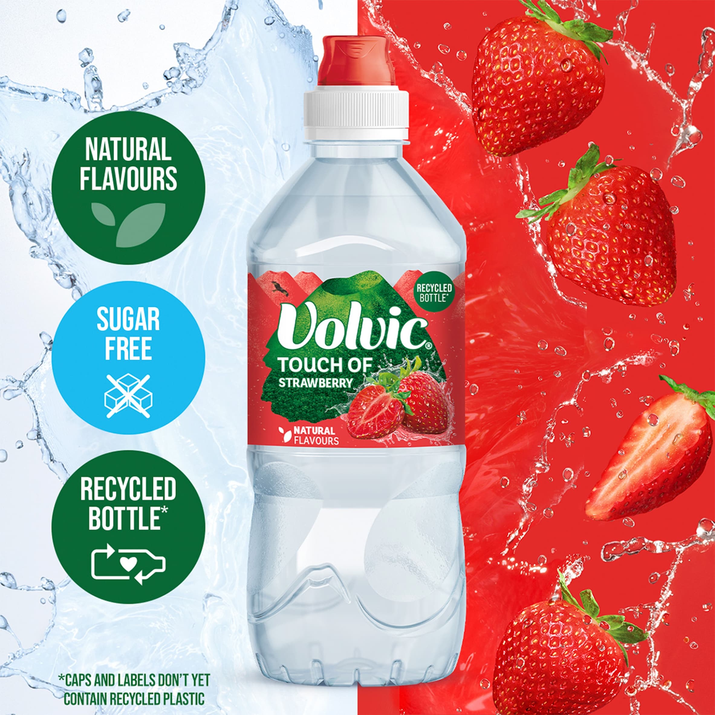 Volvic Touch of Fruit Strawberry Still Flavoured Water 750ml thumbnail 2