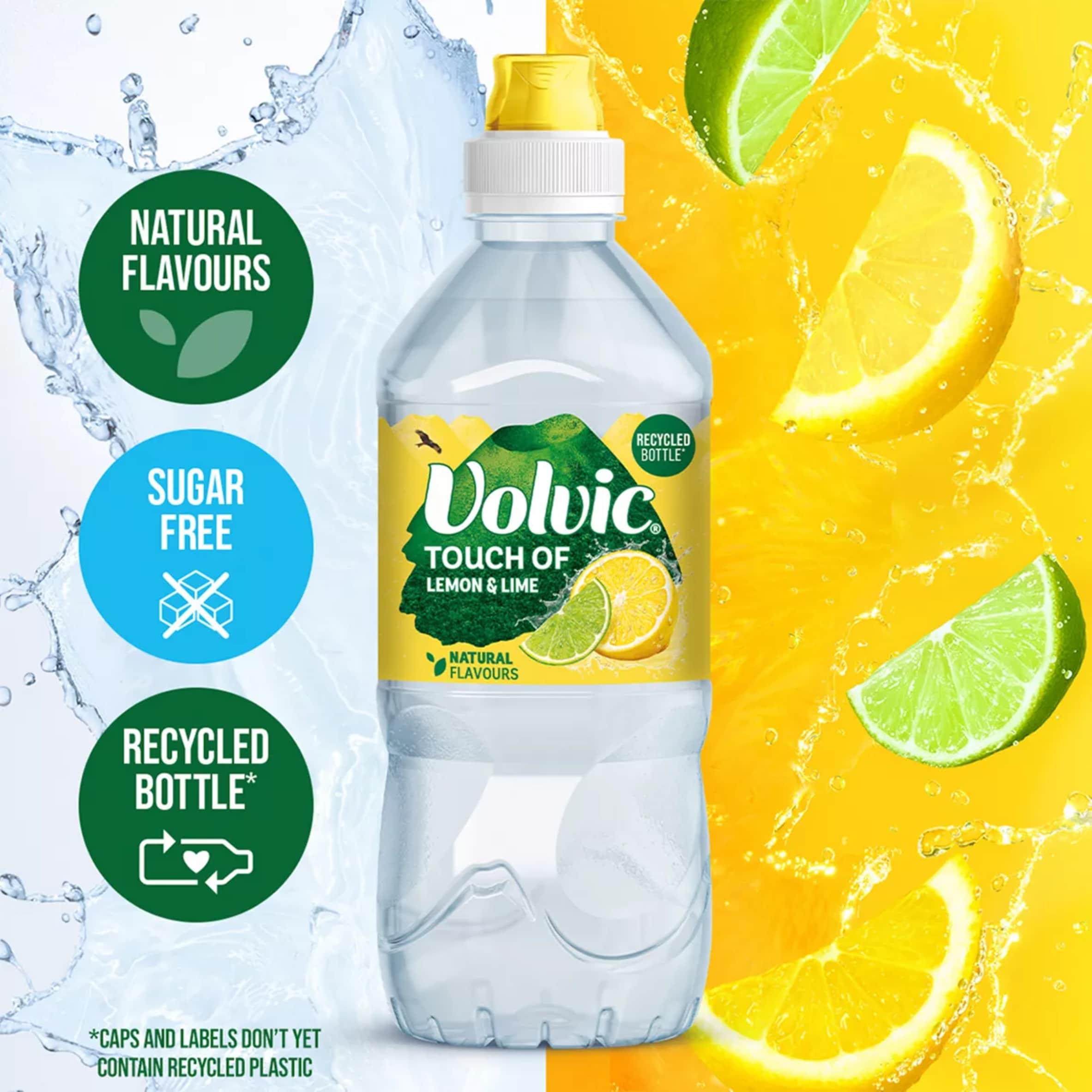 Volvic Touch of Fruit Lemon & Lime Still Flavoured Water 750ml thumbnail 2