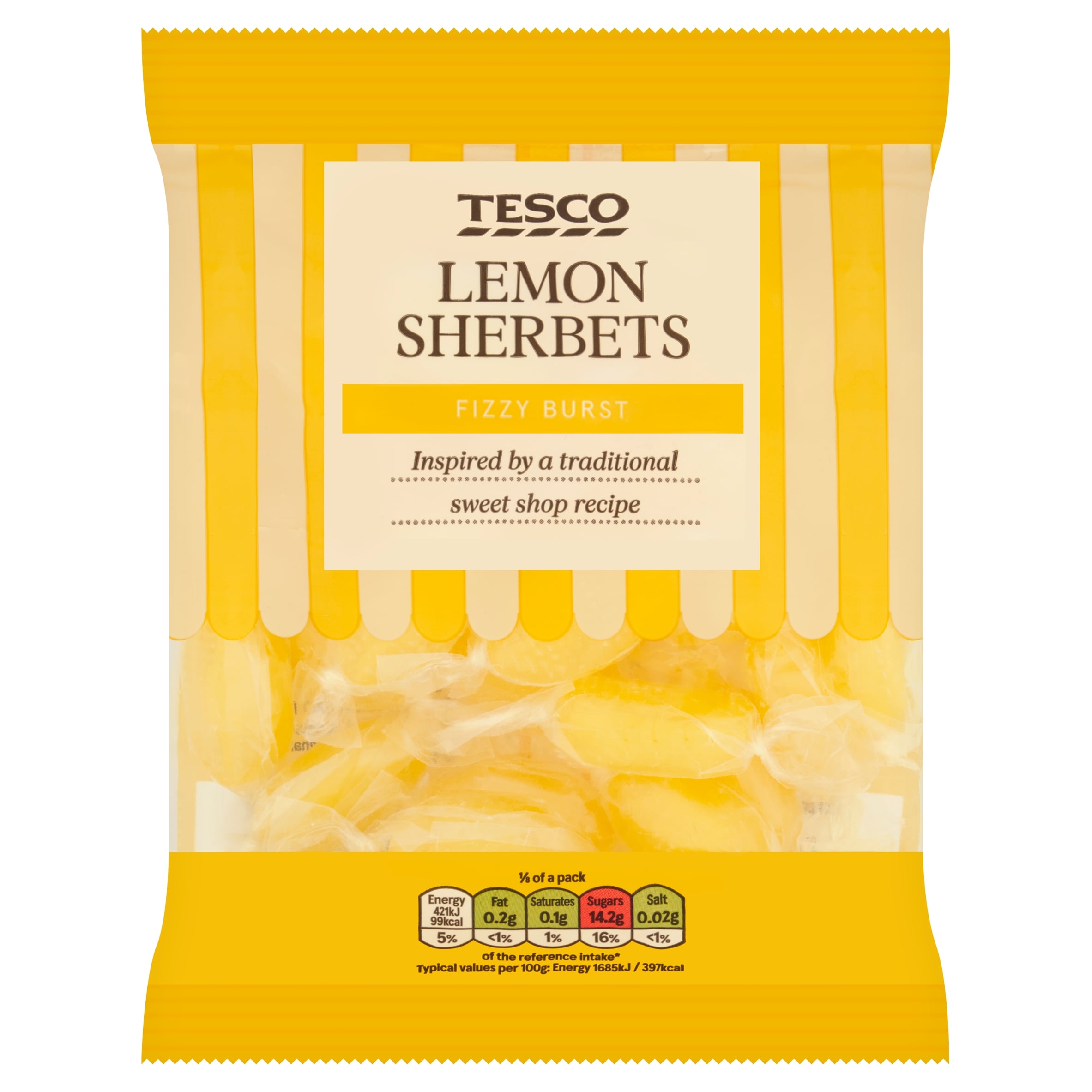Tesco Lemon Sherbets 200G
