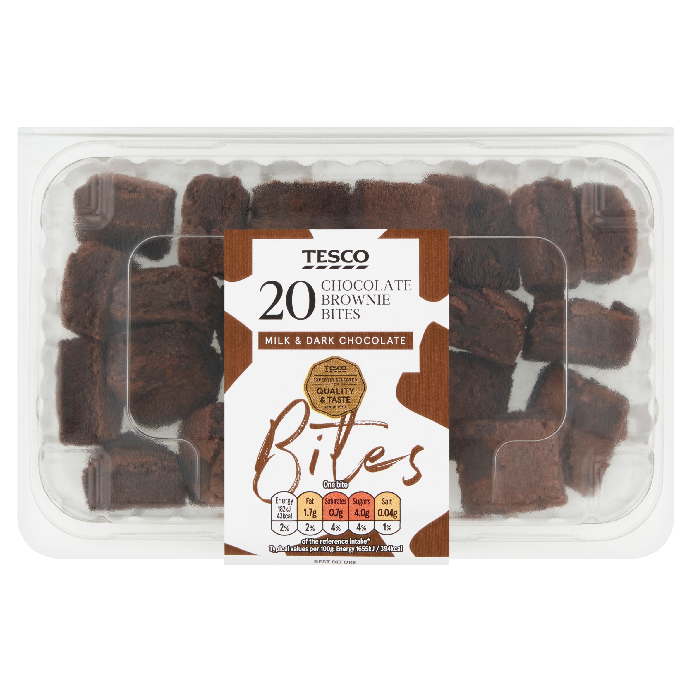 Tesco Chocolate Brownie Bites 20 Pack thumbnail 2
