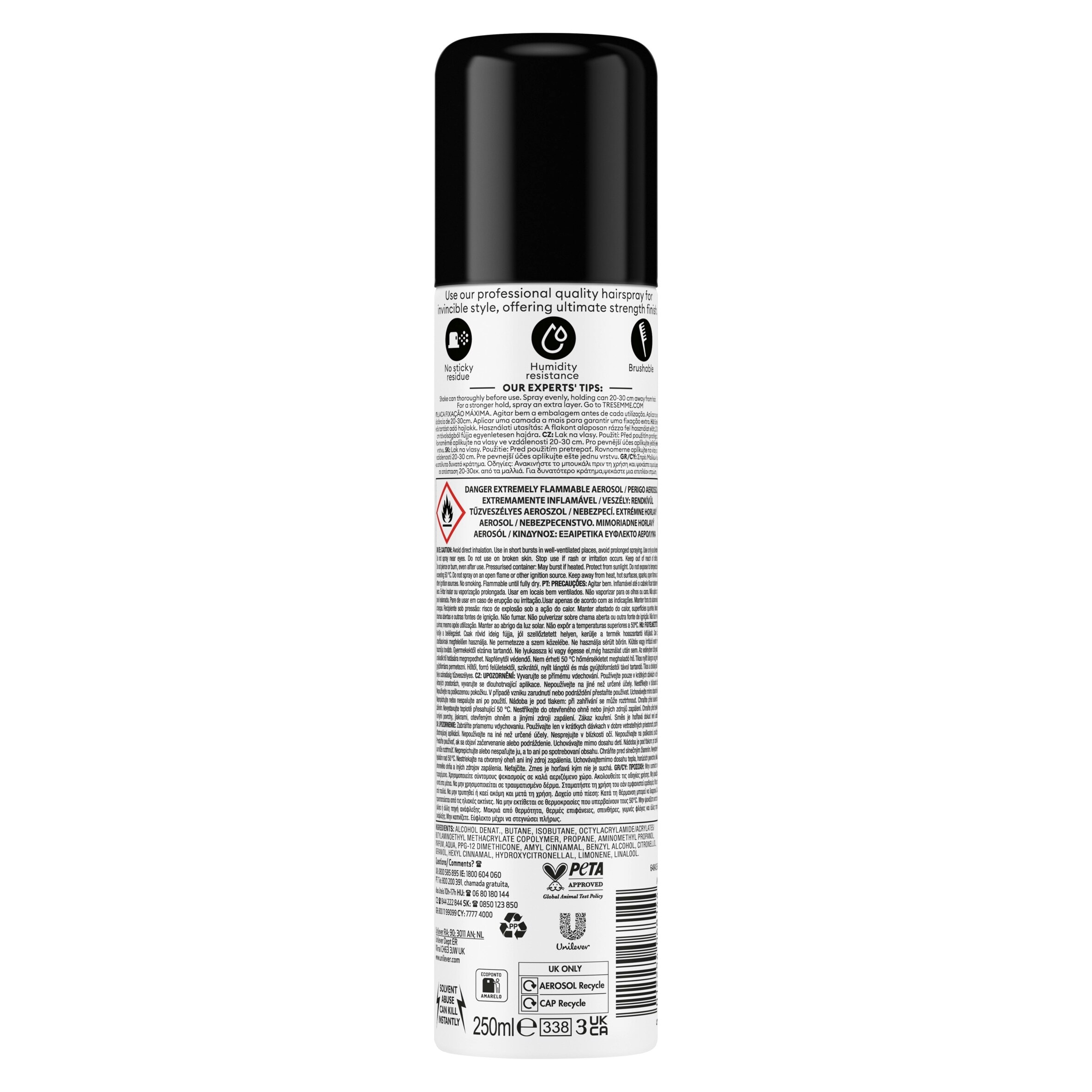 Tresemme Freeze Hold Hair Spray 250Ml thumbnail 2