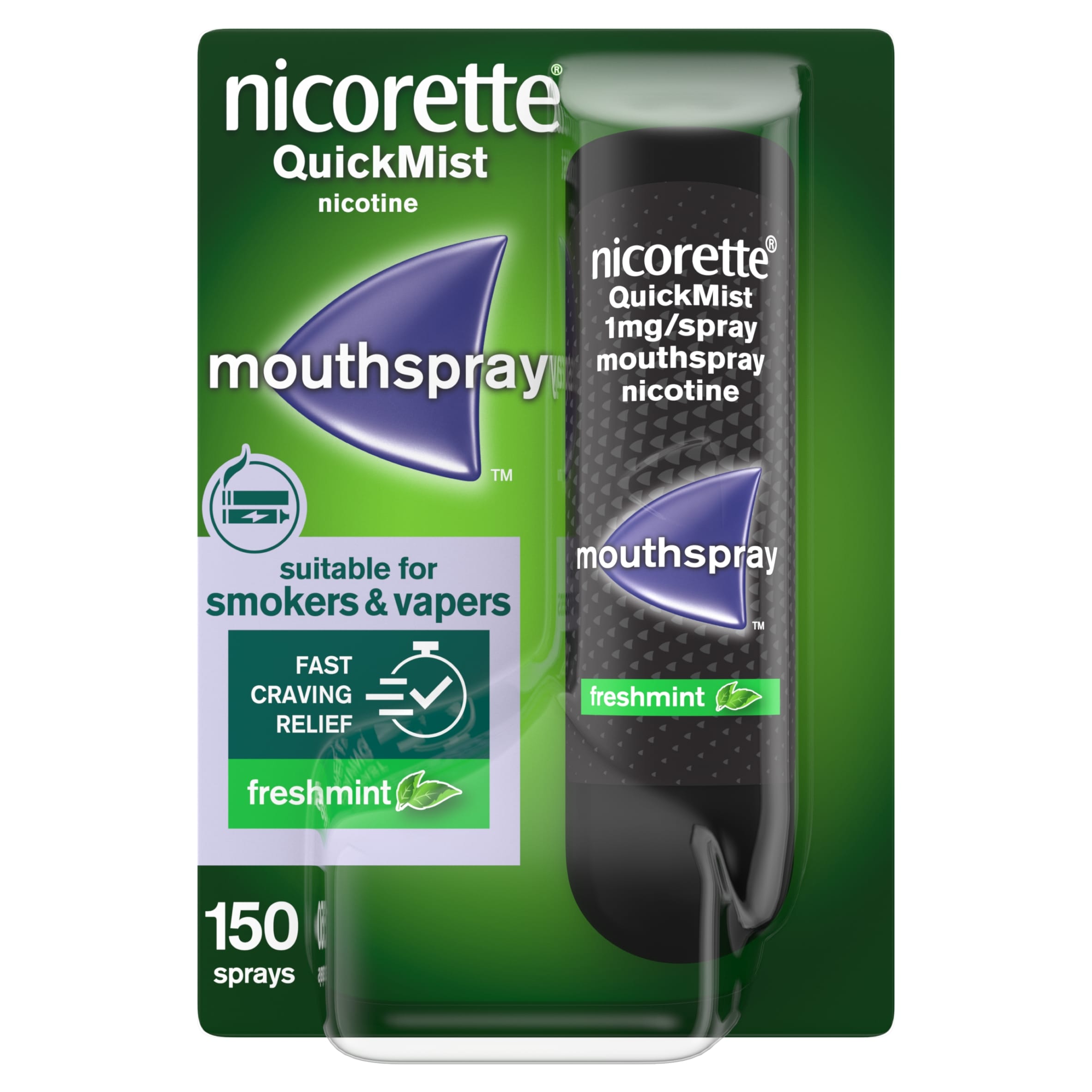 Nicorette Quickmist Mouthspray, Freshmint, Quit Vaping Aid