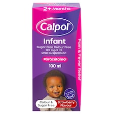 Calpol Infant Paracetamol Oral Suspension - Sugar Free Colour Free 2+ Months 100ml