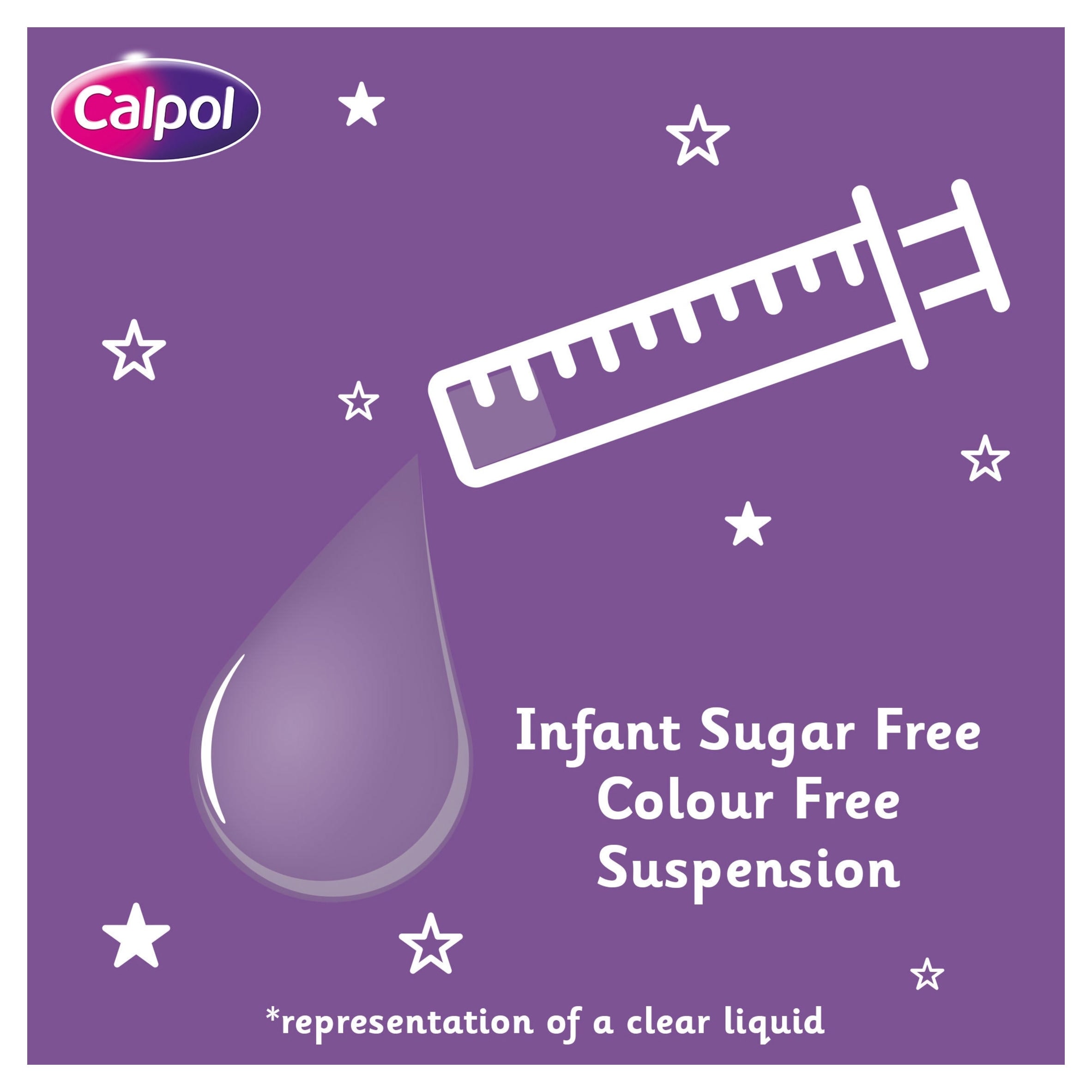 Calpol Infant Paracetamol Oral Suspension - Sugar Free Colour Free 2+ Months 100ml thumbnail 2