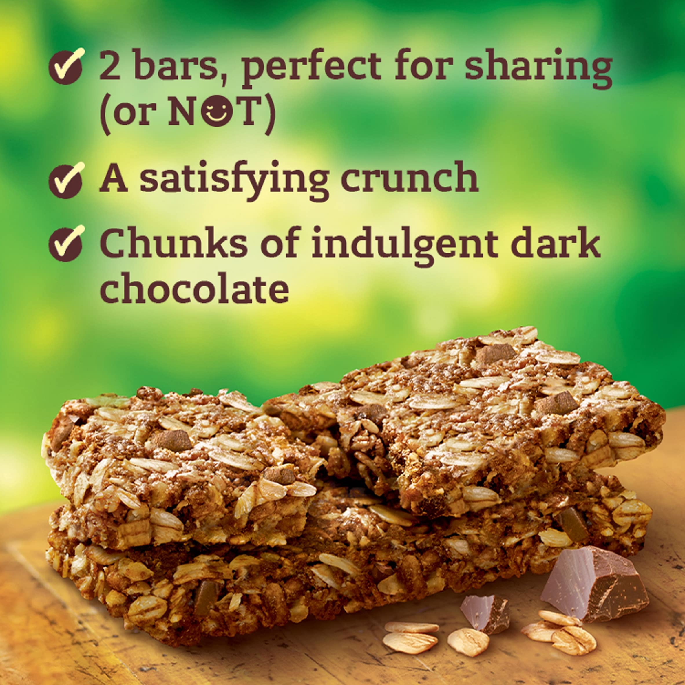 Nature Valley Crunchy Oats & Dark Chocolate 5 x 42g (210g) thumbnail 3