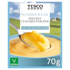 Tesco No Added Sugar Instant Custard Mix 70G