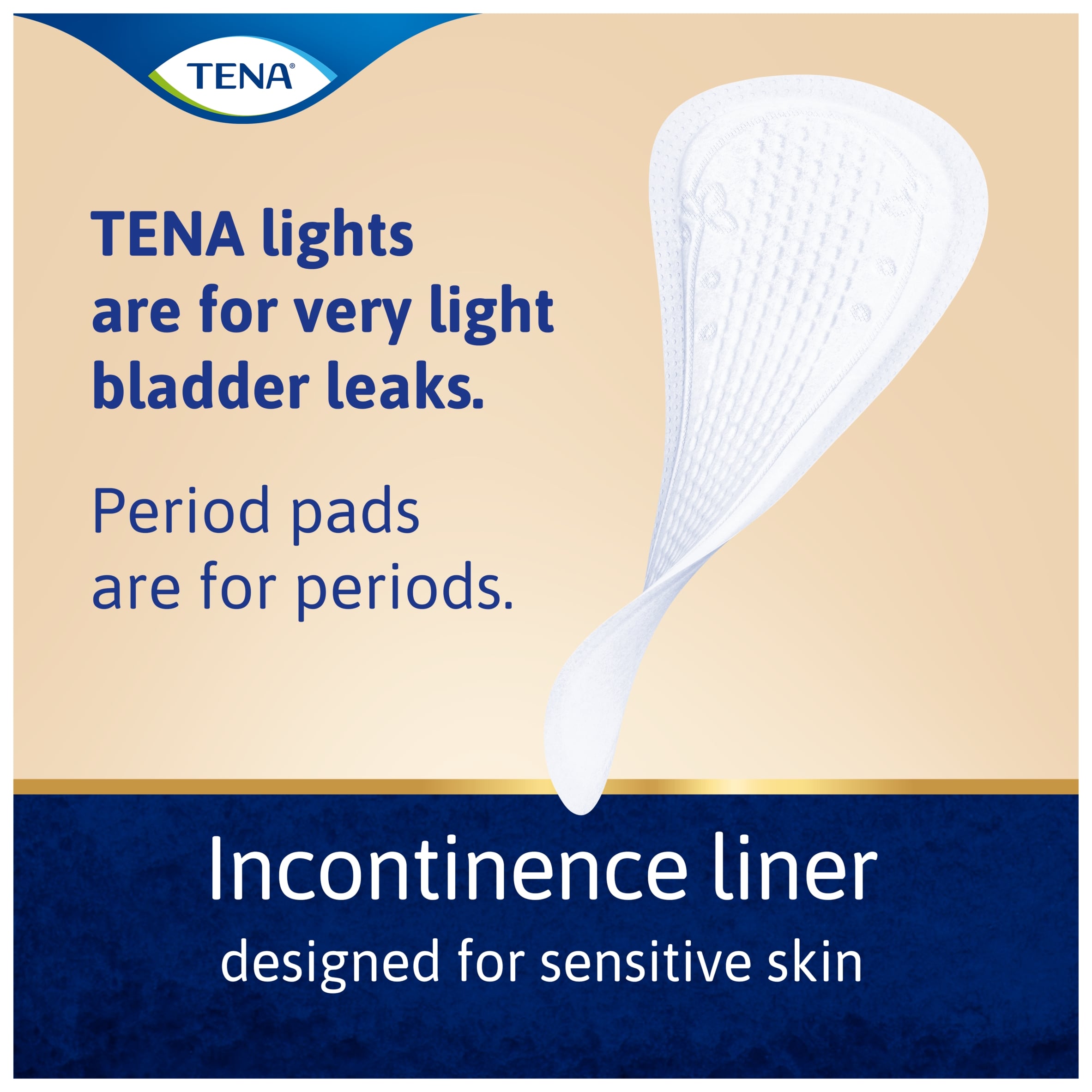 TENA Lights Light Incontinence Liners 28 pack thumbnail 2