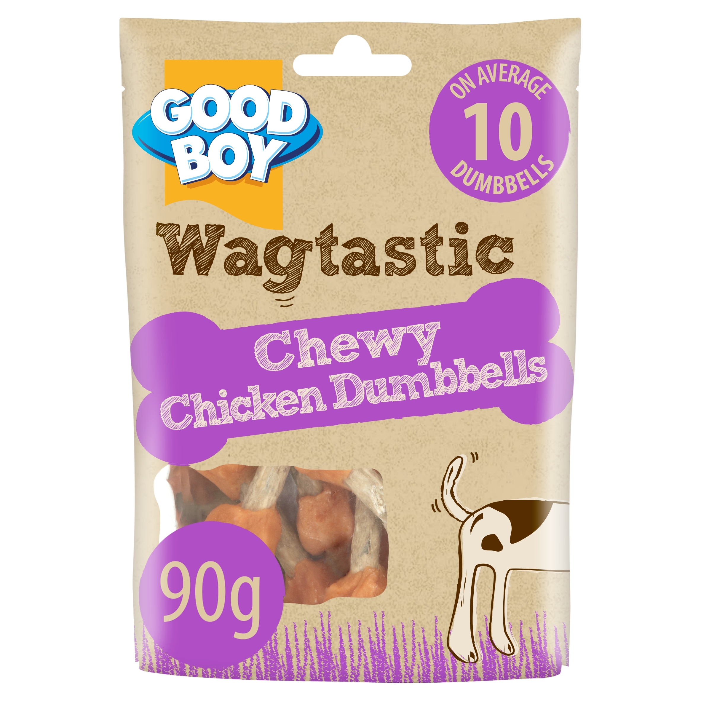 Good Boy Wagtastic Dog Treats Chicken Dumbbells 90g