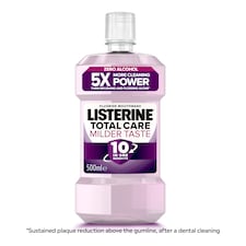 Listerine Total Care Milder Taste Zero Alcohol Mouthwash 500ml