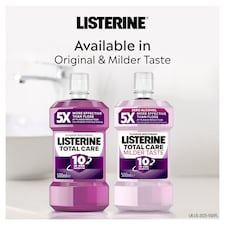 Listerine Total Care Milder Taste Zero Alcohol Mouthwash 500ml thumbnail 2