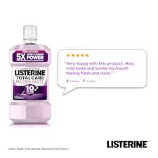 Listerine Total Care Milder Taste Zero Alcohol Mouthwash 500ml thumbnail 4