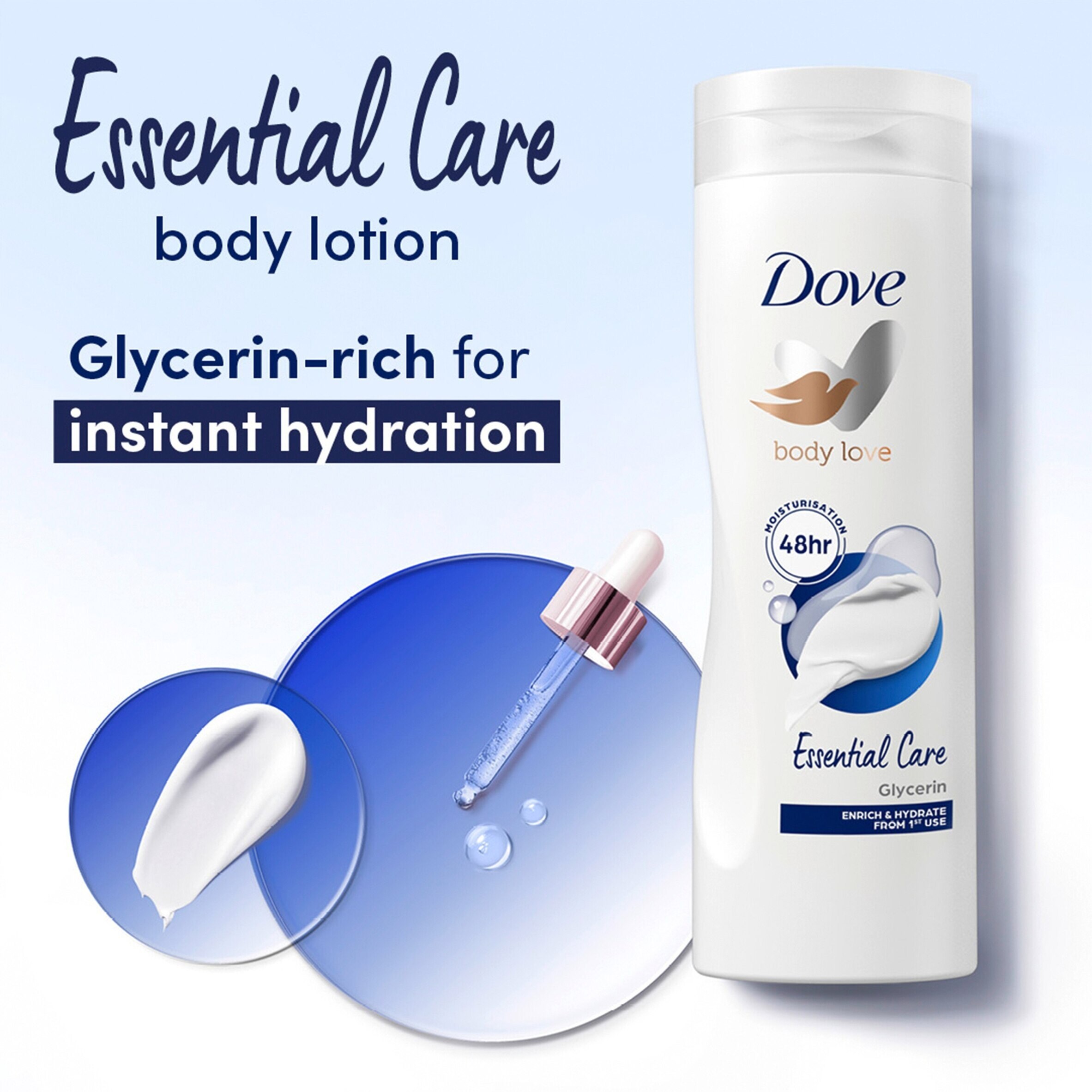 Dove Essential Nourishing Body Lotion 400Ml thumbnail 4