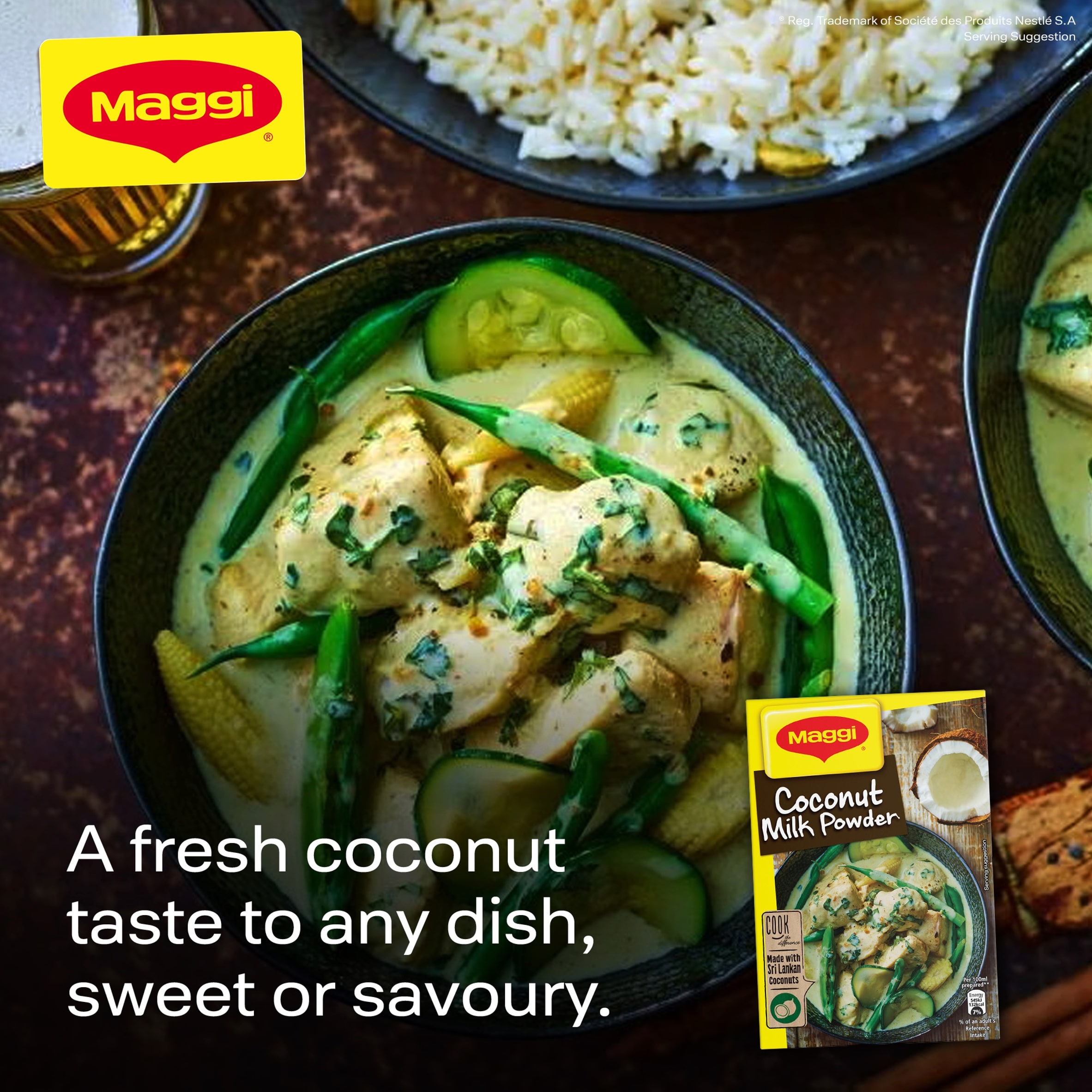 Maggi Coconut Milk Powder Mix 300g thumbnail 3