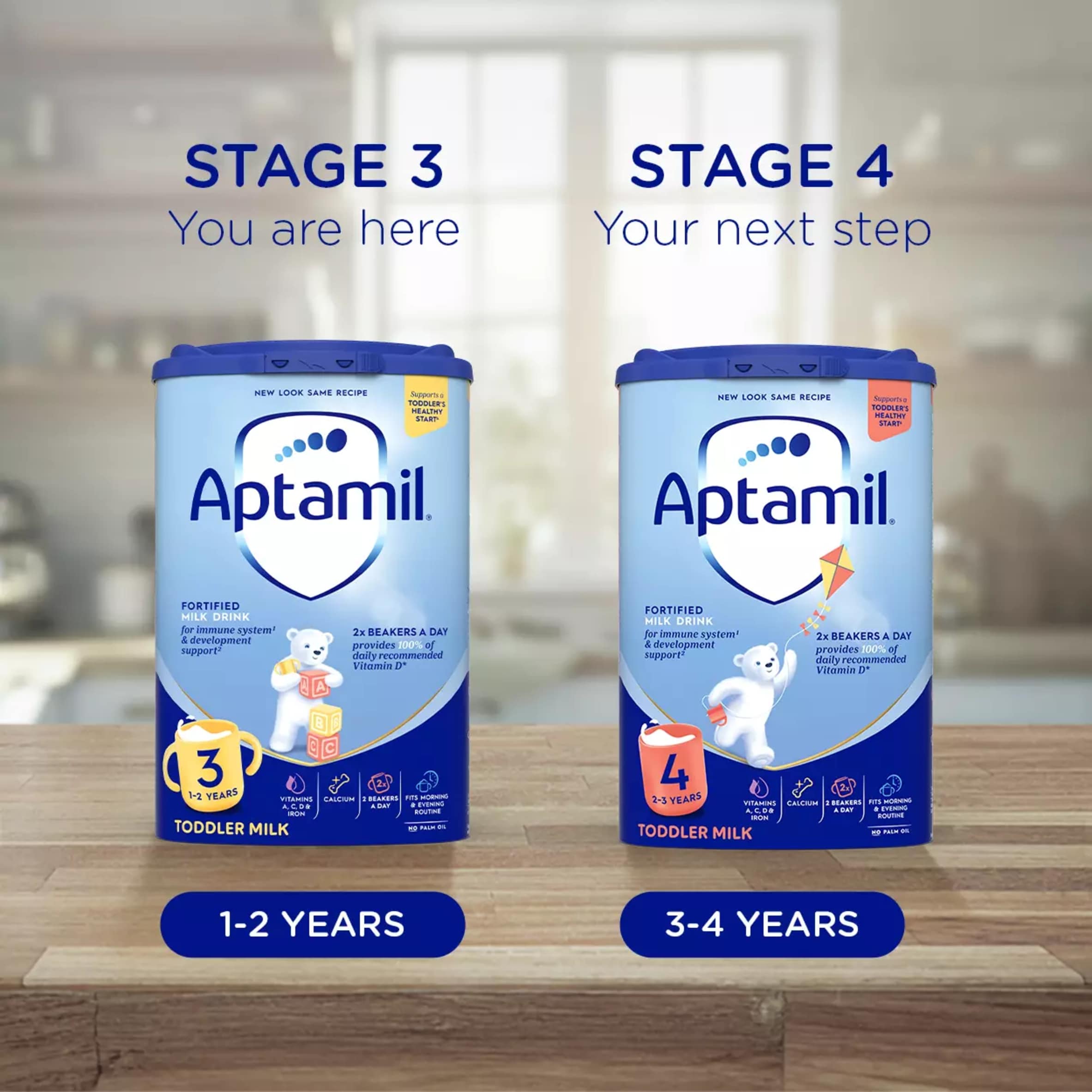 Aptamil 4 Toddler Milk Formula Powder Vanilla Flavoured 2+ Years 800g thumbnail 5