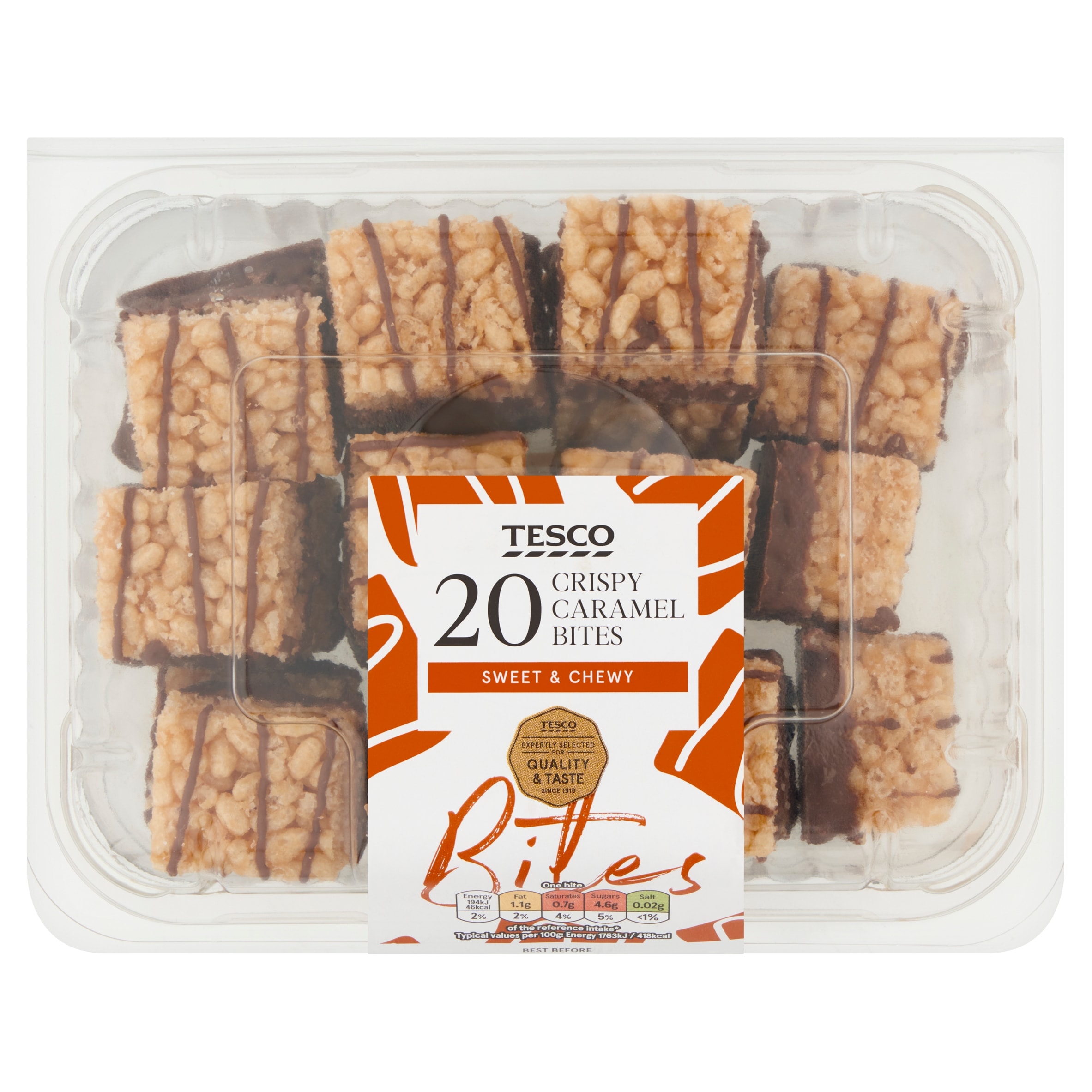 Tesco Crispy Caramel Bites 20 Pack thumbnail 2