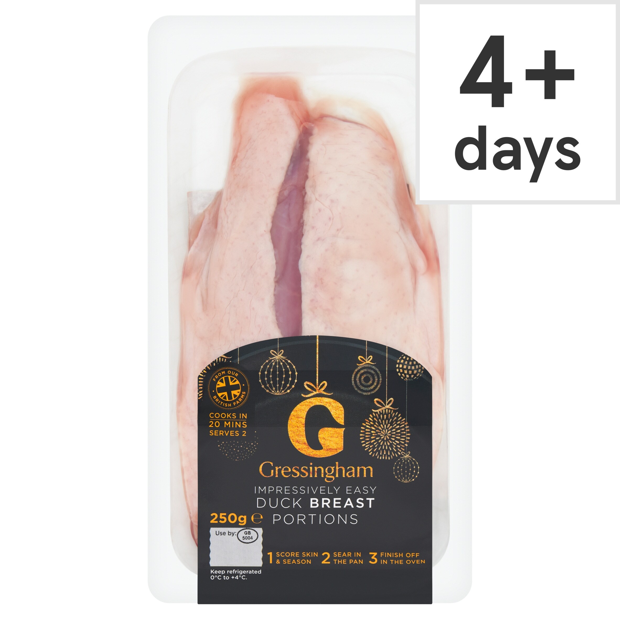 Gressingham Impressively Easy Duck Breast Portions 250g