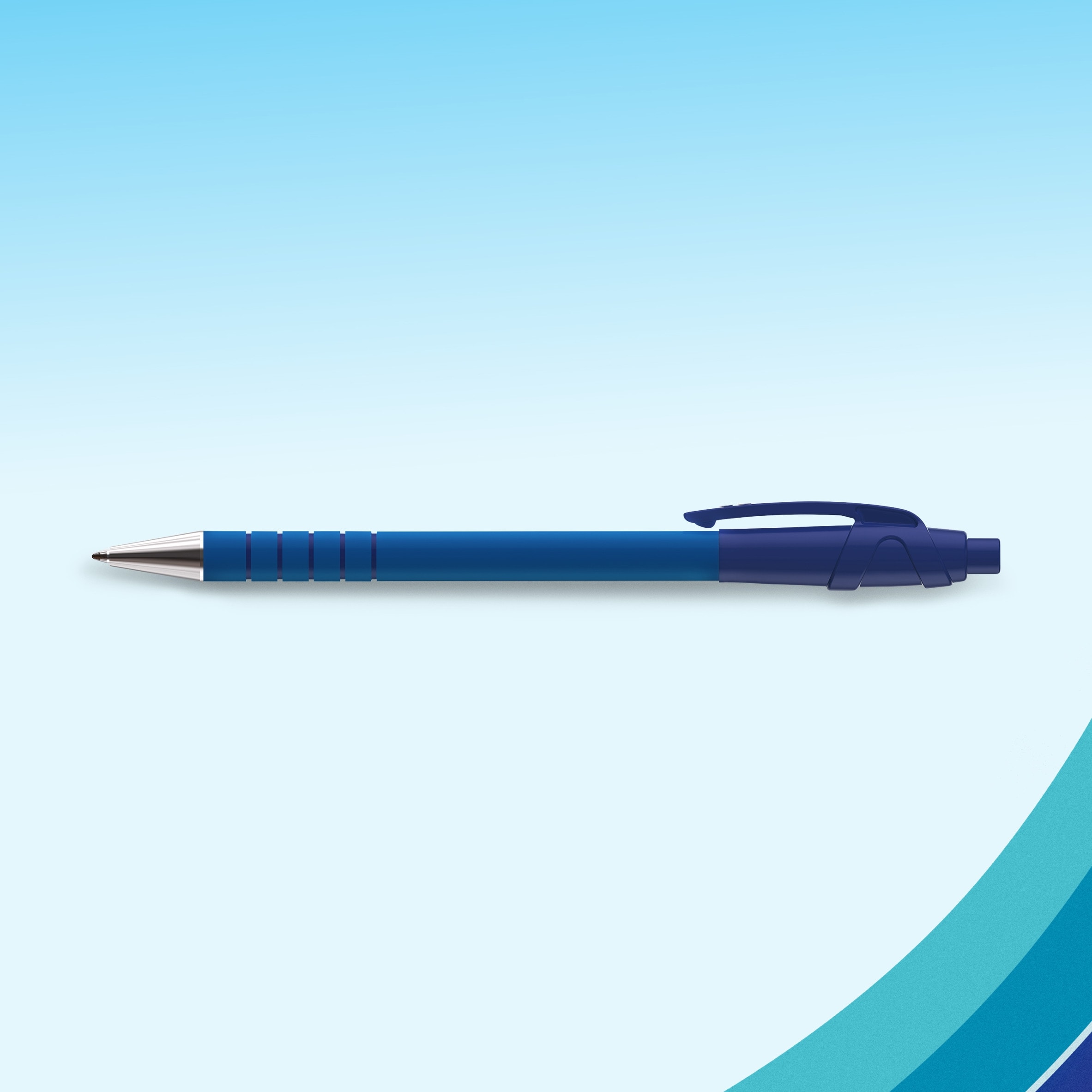 Paper Mate Flexgrip Ultra Ballpoint Pens, Blue, 5 Count thumbnail 2