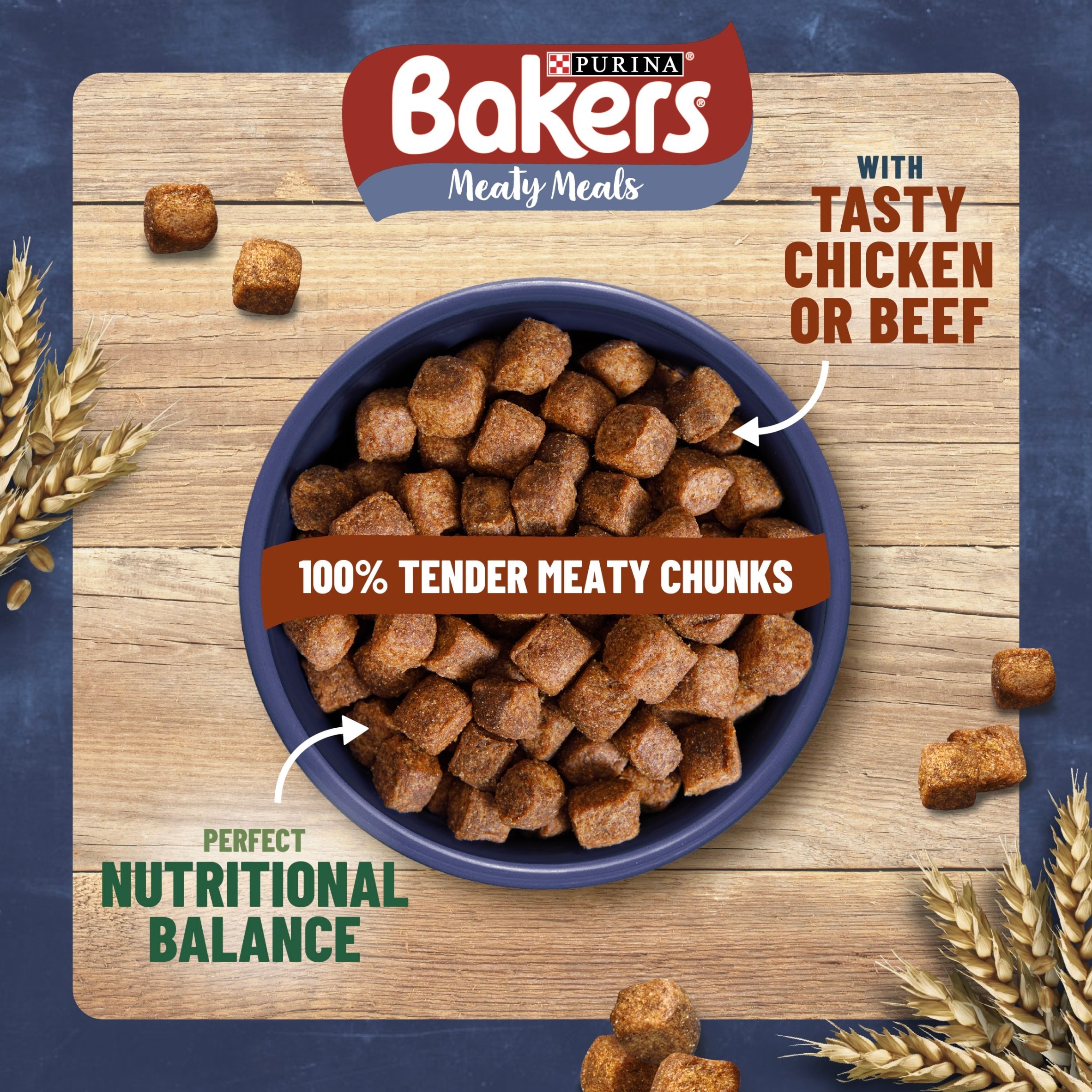BAKERS Meaty Meals Beef Dry Dog Food 1kg thumbnail 4