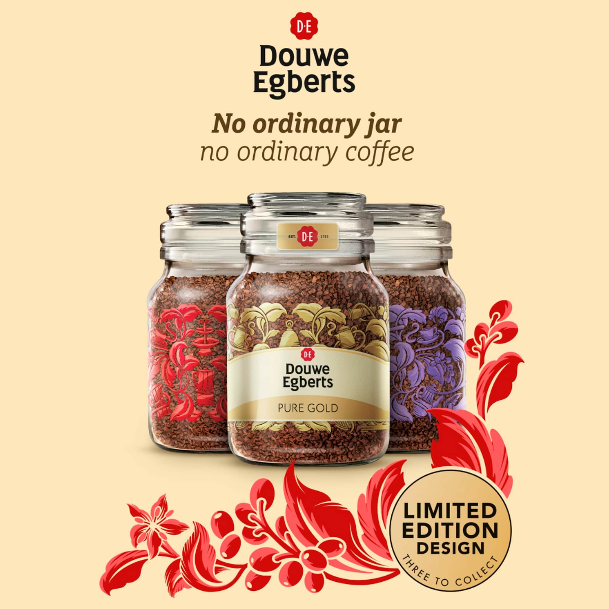 Douwe Egberts Pure Indulgence Instant Coffee 190G thumbnail 2