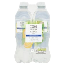 Tesco Lemon & Lime Still Flavoured Water 4 x 500ml